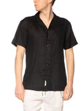 Camicia Gianni Lupo Nero in lino maniche corte GL7658S NERO GIANNI LUPO 