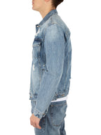 Giubbotto Gianni Lupo strappi Medium Blue Denim GL6354Q Medium Blue Denim GIANNI LUPO 