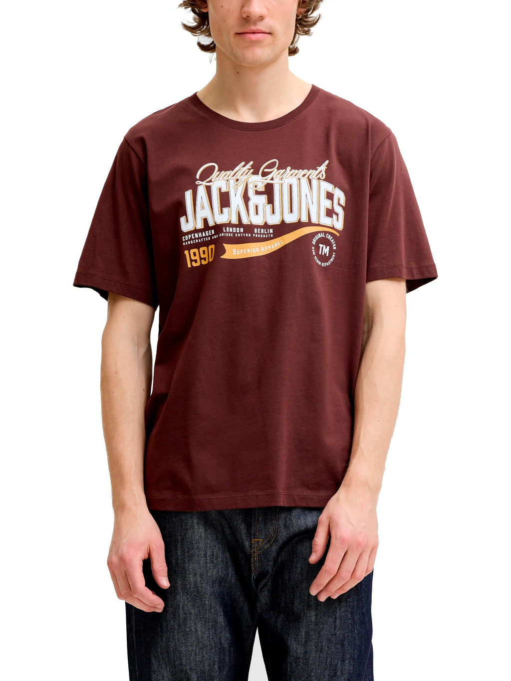 T-shirt Jack & Jones Marrone Logo 12299017 /Bitter Chocolate JACK & JONES 