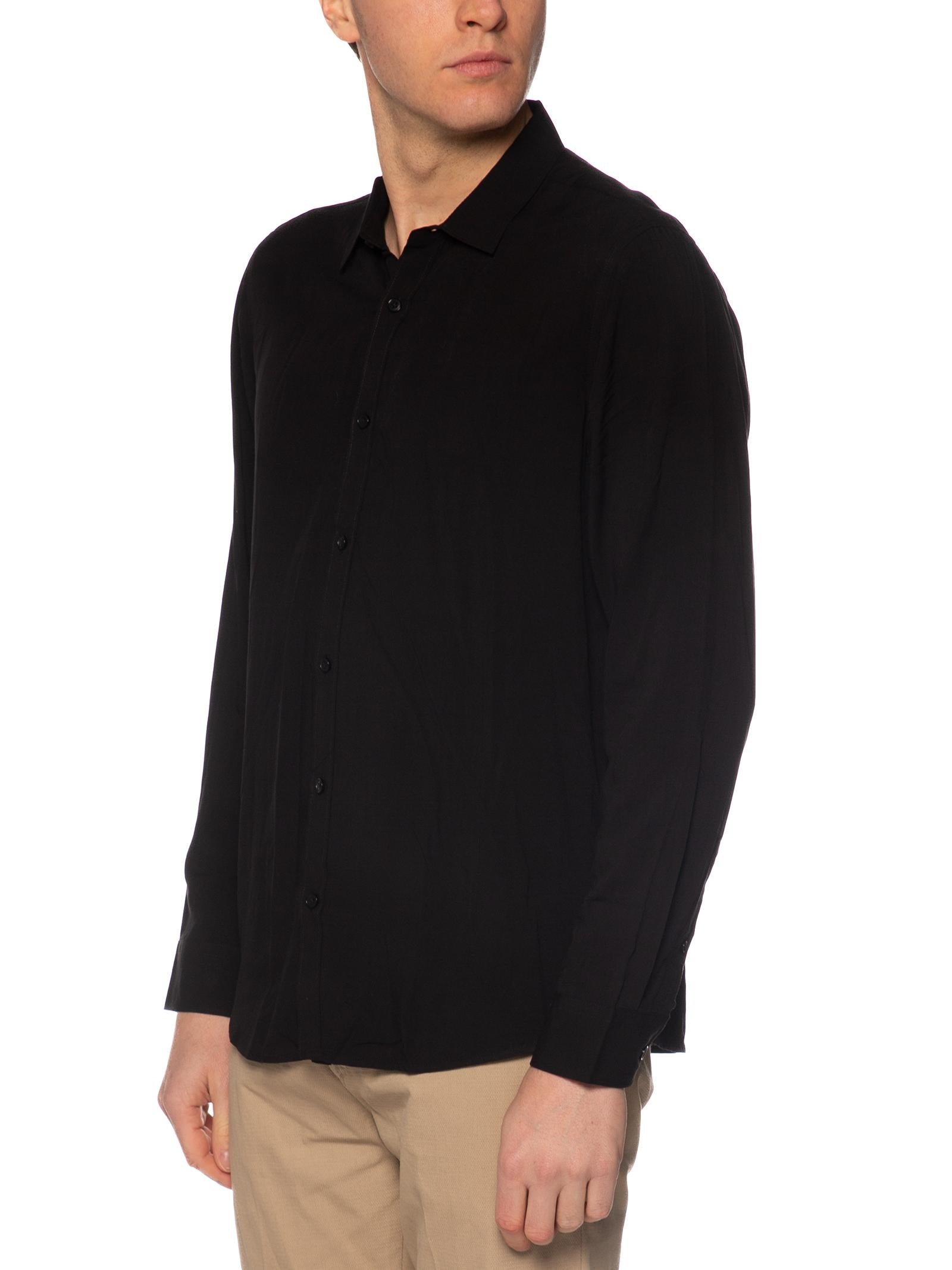 Camicia Gianni Lupo Nero viscosa GL7677S NERO GIANNI LUPO 