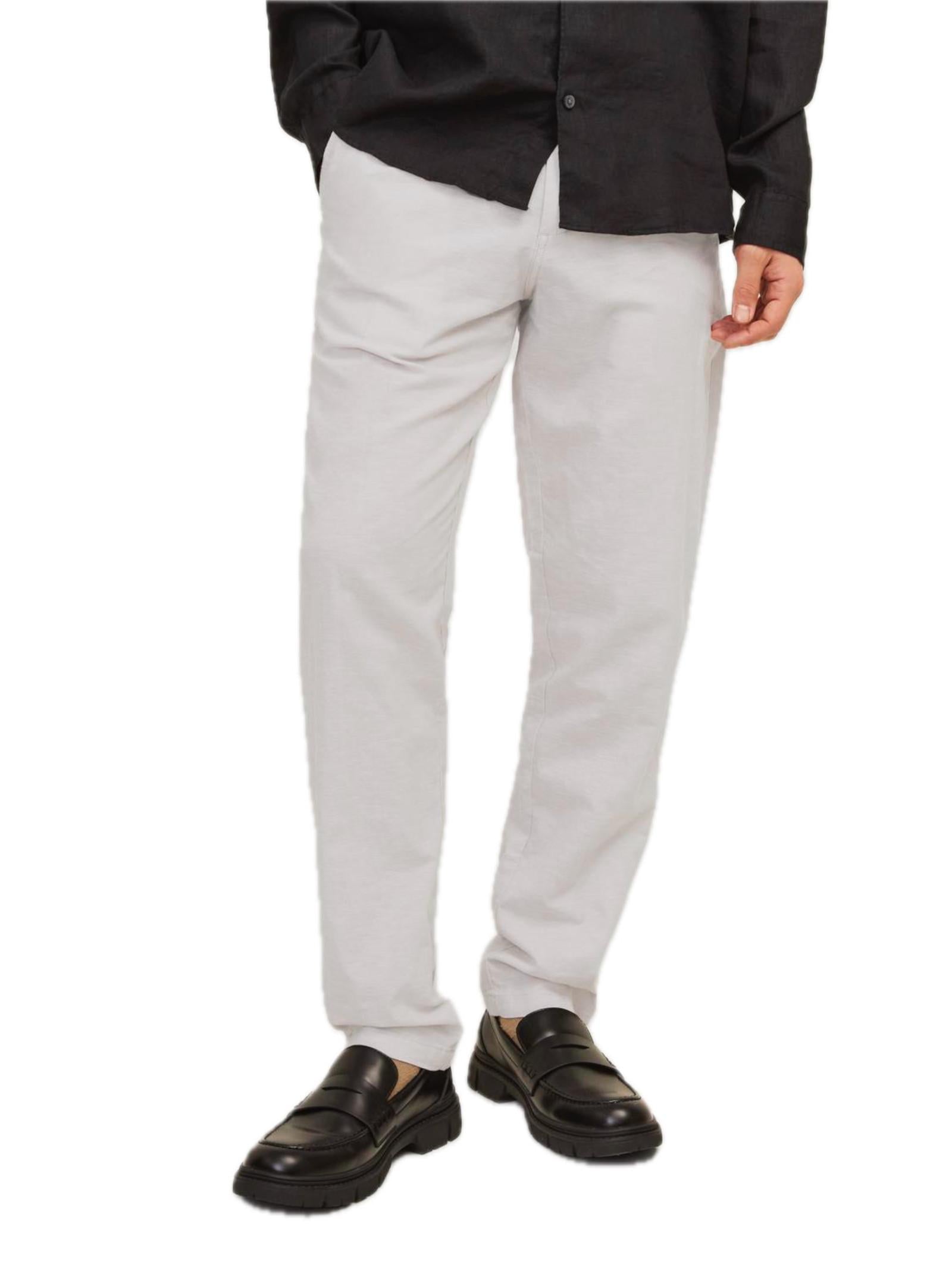 Chino Jack & Jones Bleige Summer in Lino 12248604 /Crockery JACK & JONES 