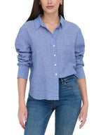 Camicia JDY Bianco azzurro Mila a righe 15345487 /Star Sapphire JDY 