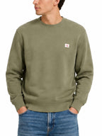 Felpa Calvin Klein badge Verde con logo LV04RG268G LDY CALVIN KLEIN 