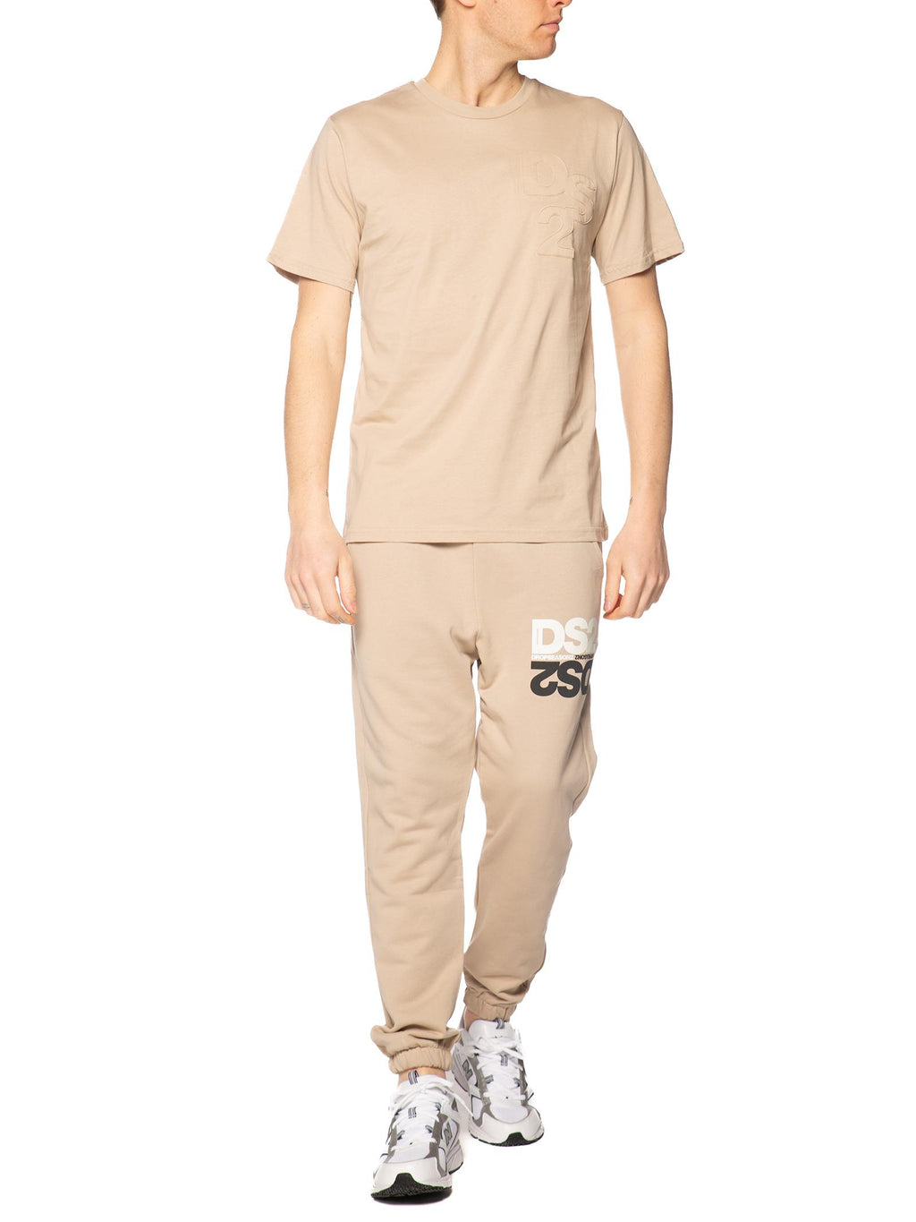 T-shirt DS2 Sabbia girocollo ricamo SS26229 SABBIA DS2 