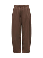 Pantalone Only Ofelia Marrone in tessuto felpato. 15377590 /Bracken ONLY 