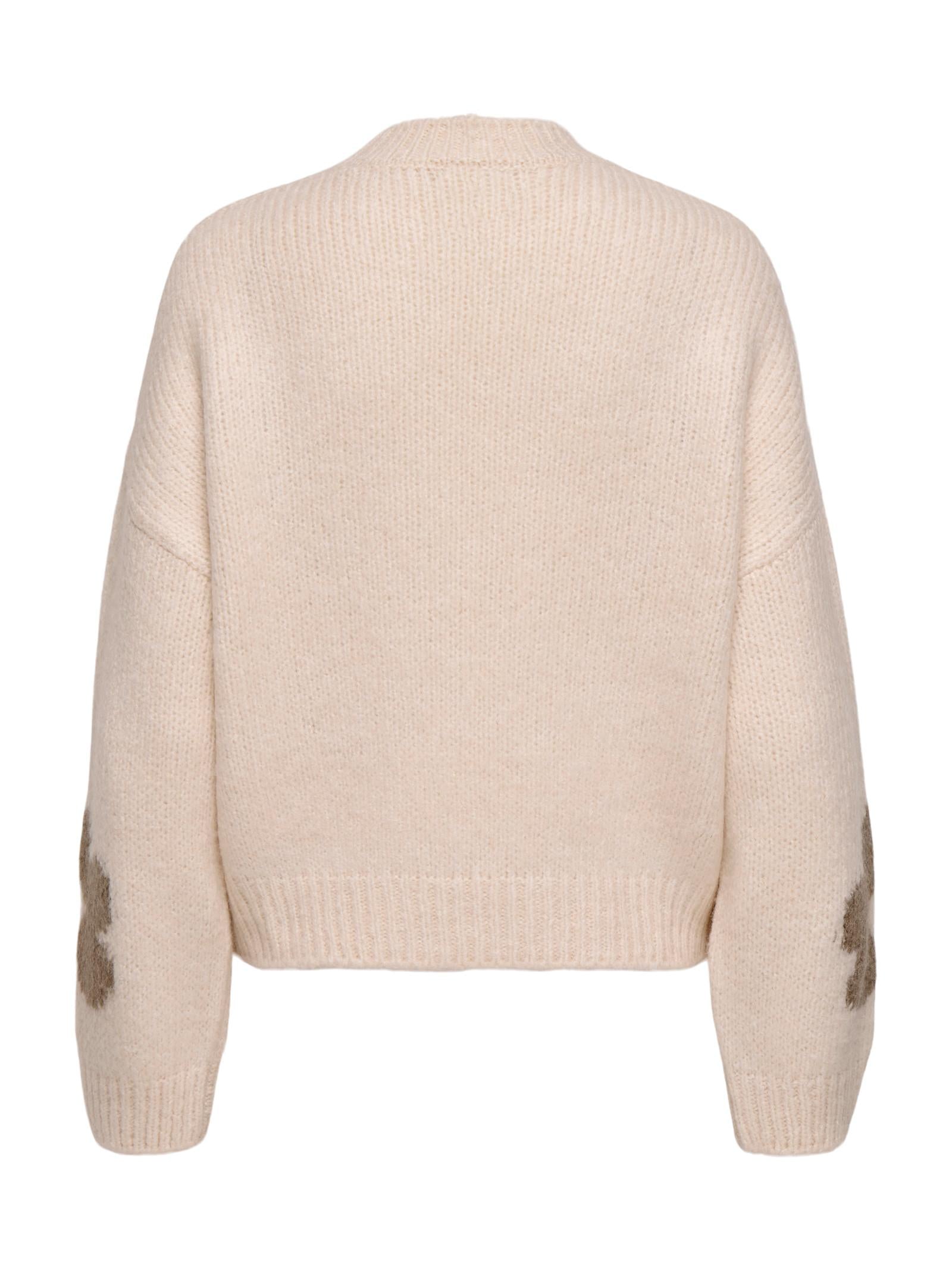 Maglia Jacqueline De Yong Kilian Crema fiori 15341564 /Ecru JDY 