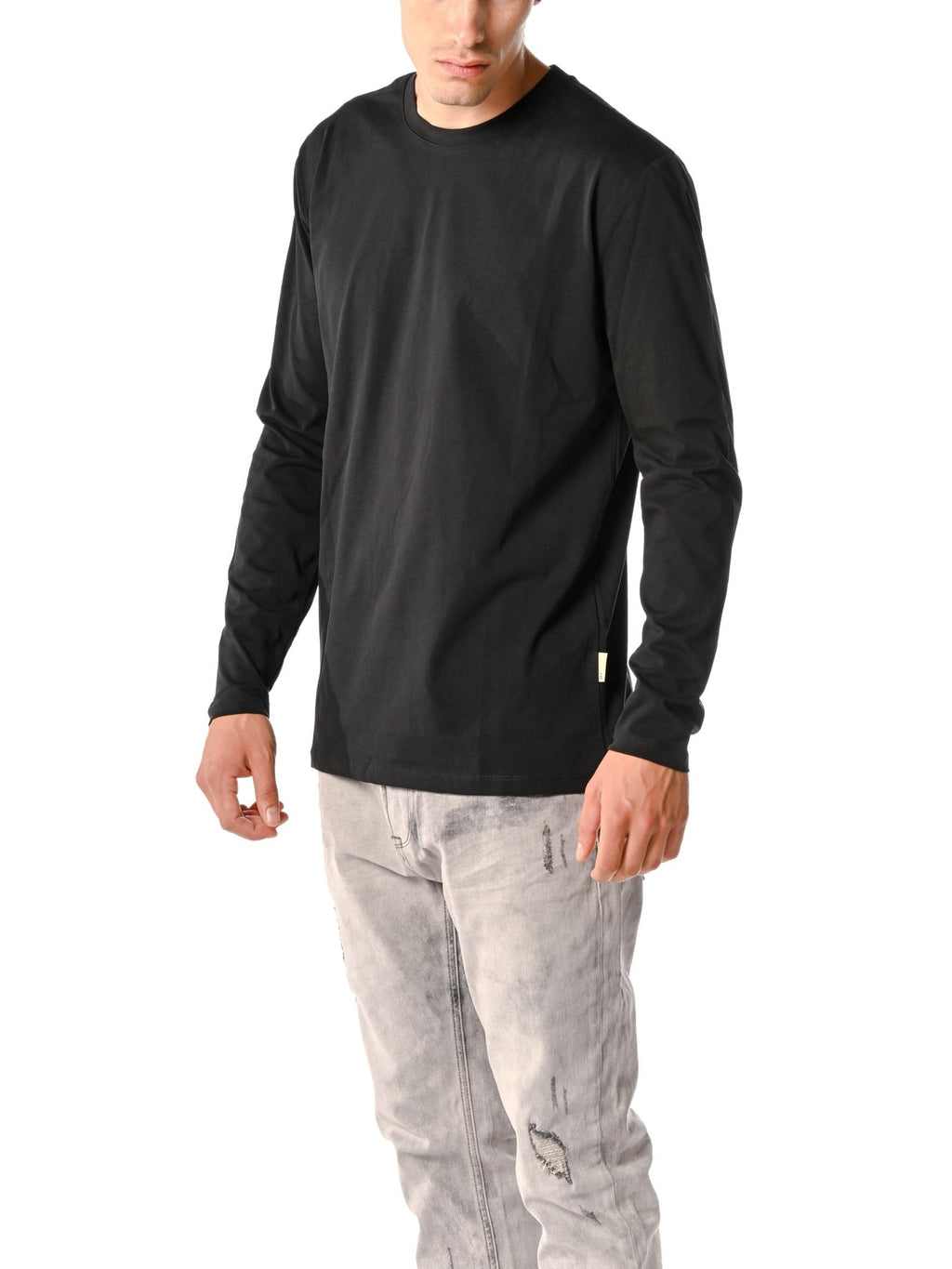 T-shirt Gianni Lupo Nero basic manica lunga GL1080F NERO GIANNI LUPO 