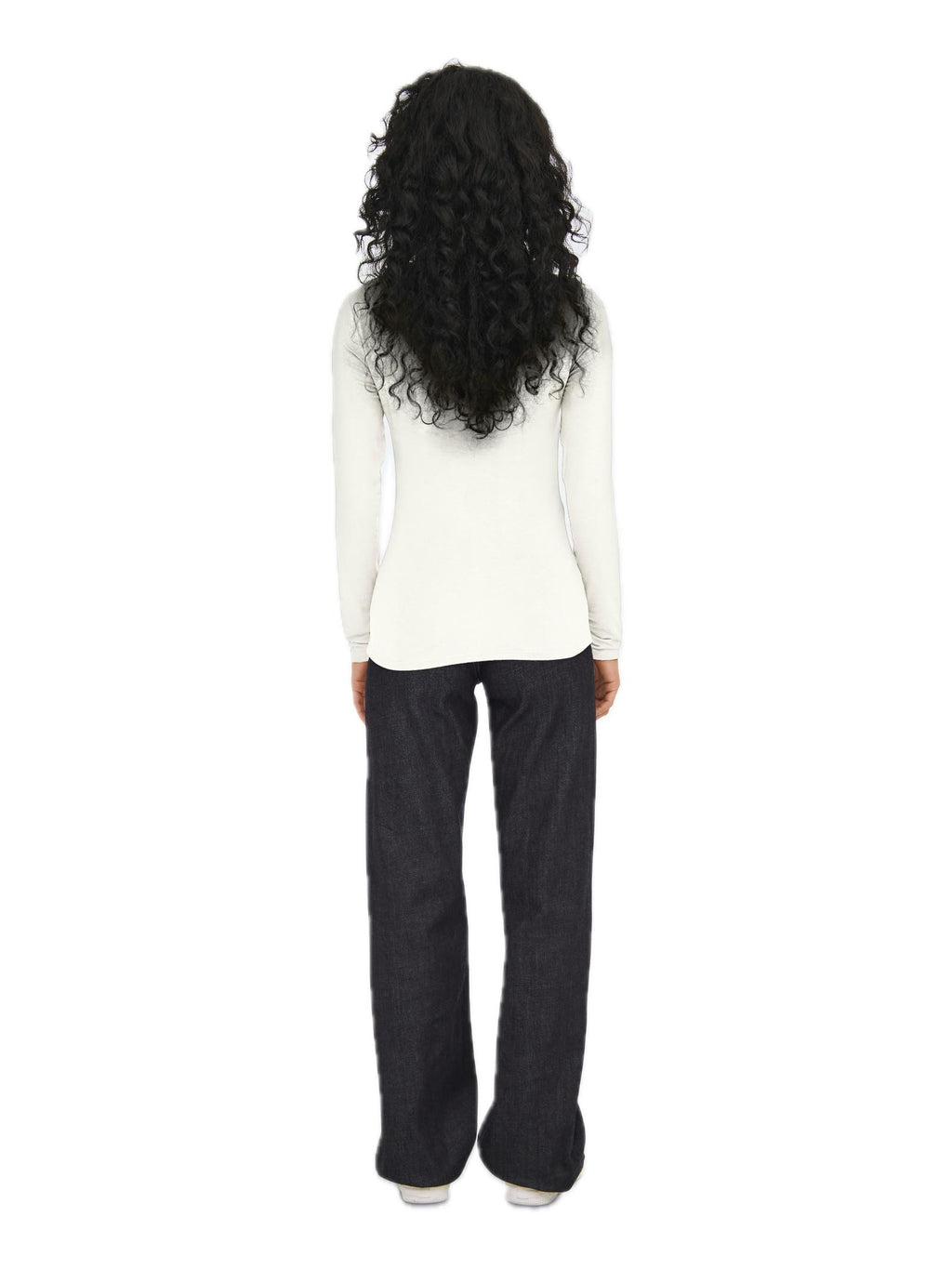 T-shirt Jacqueline De Yong MIla Bianco manica lunga 15272092 /White JDY 