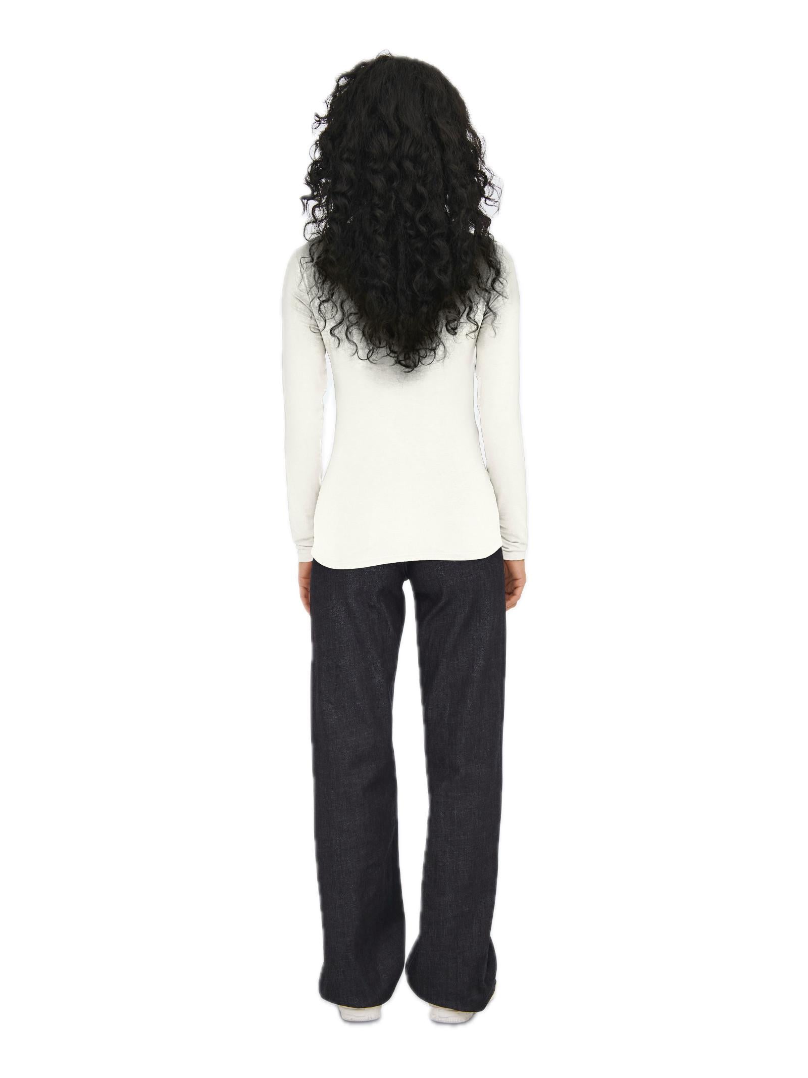 T-shirt Jacqueline De Yong MIla Bianco manica lunga 15272092 /White JDY 