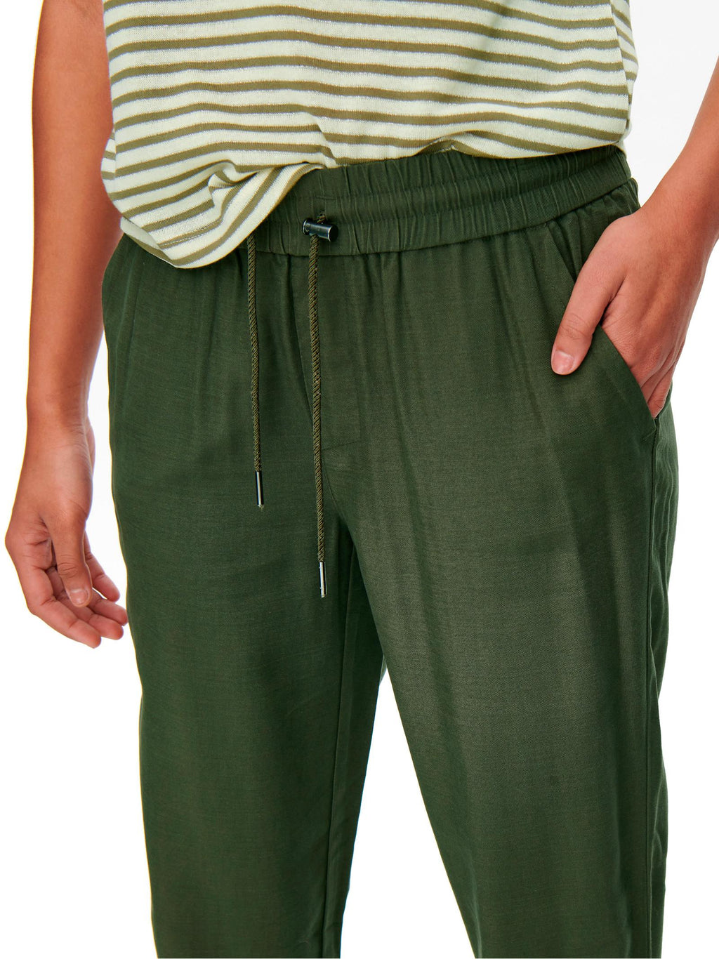 Pantalone Only Verde con polsino 15203946 /Grape Leaf ONLY 