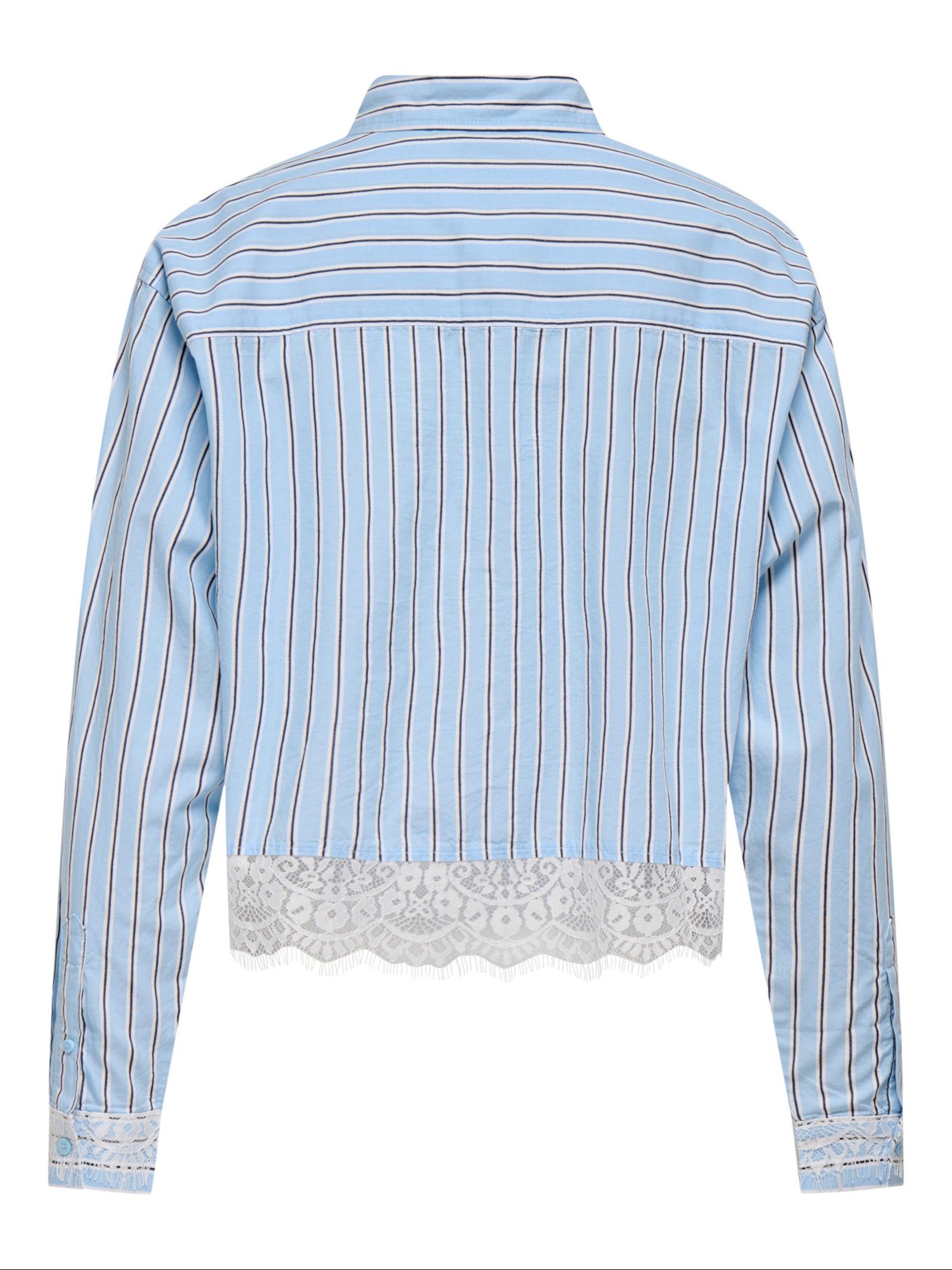 Camicia Only Celeste Khalida a righe 15367450 /Chambray Blue ONLY 