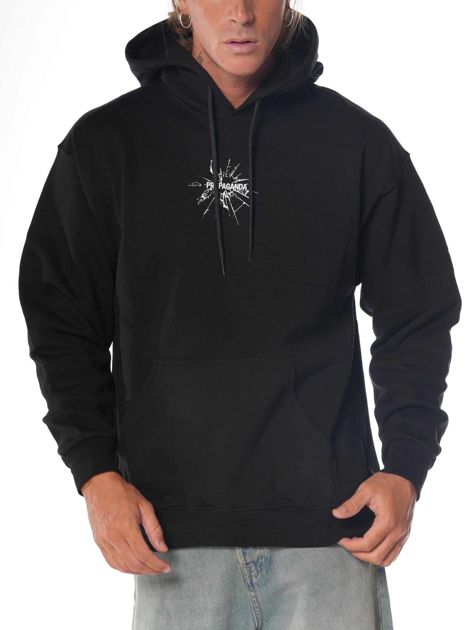 Felpa Propaganda Nero Ribs Glass FE467 NERO PROPAGANDA 