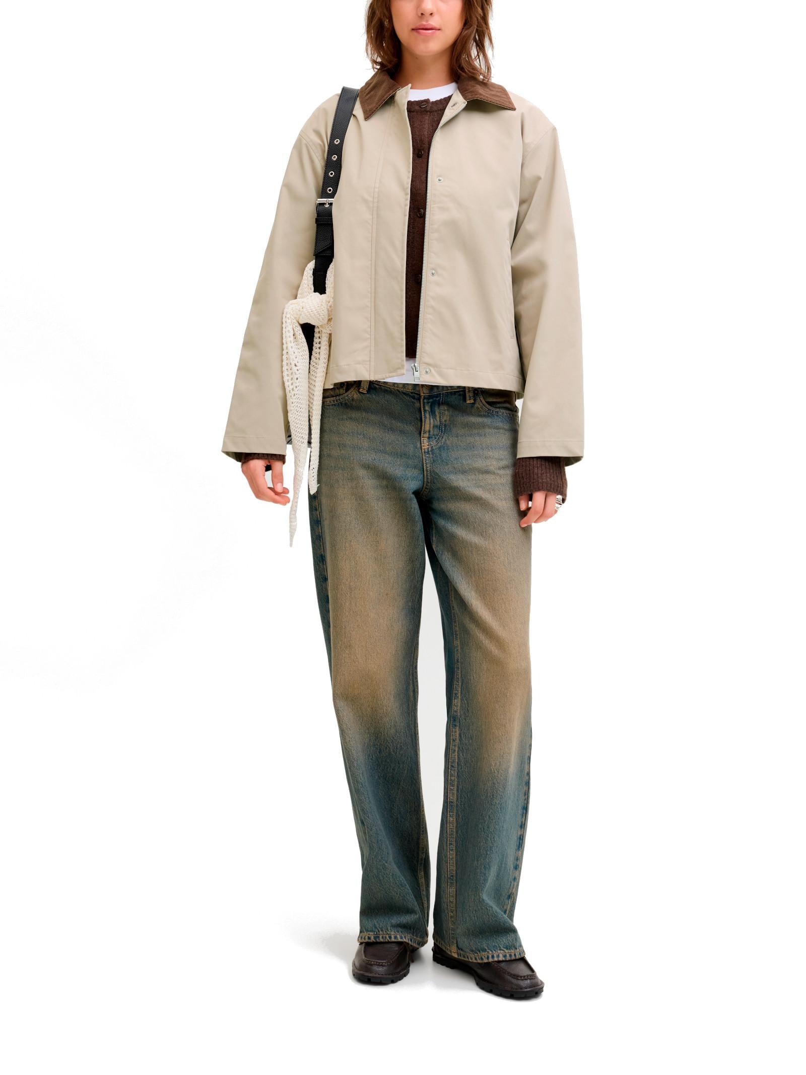 Giubbotto JJXX Beige Ilma con colletto 12288954 /Crockery JJXX 