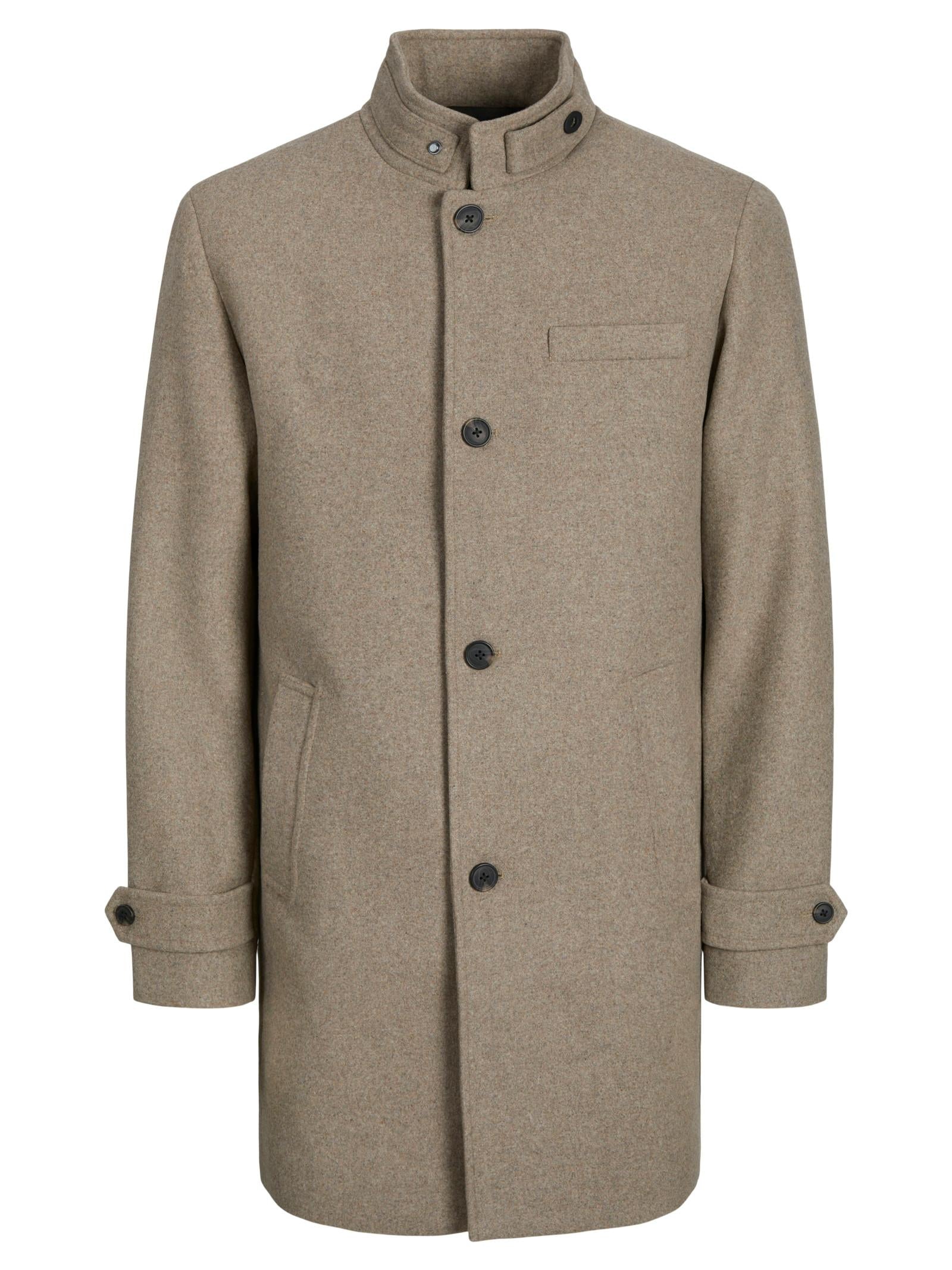 Cappotto Jack & Jones Melton Beige lungo 12258672 /Greige JACK & JONES 