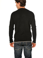 Maglia Seinse Nero a coste MI3041 NERO SEINSE 