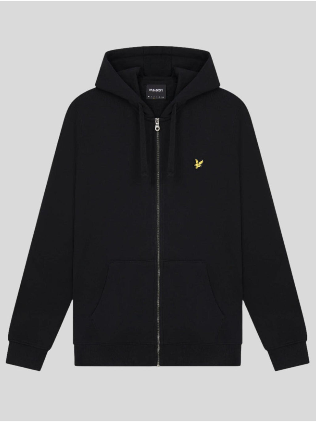 Felpa Lyle & Scott Nero cappuccio e zip ML420VOG JET BLACK LYLE & SCOTT 