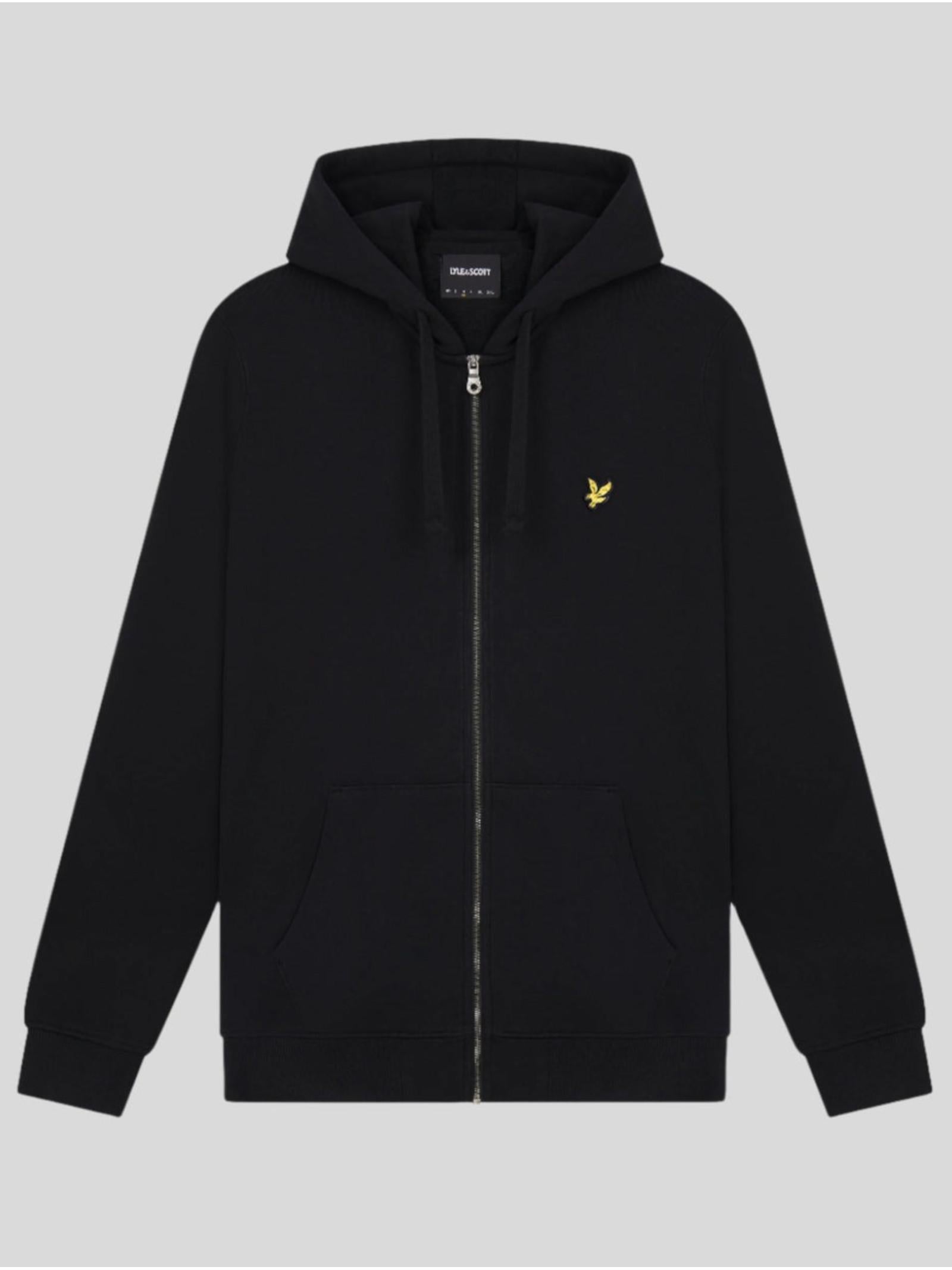 Felpa Lyle & Scott Nero cappuccio e zip ML420VOG JET BLACK LYLE & SCOTT 