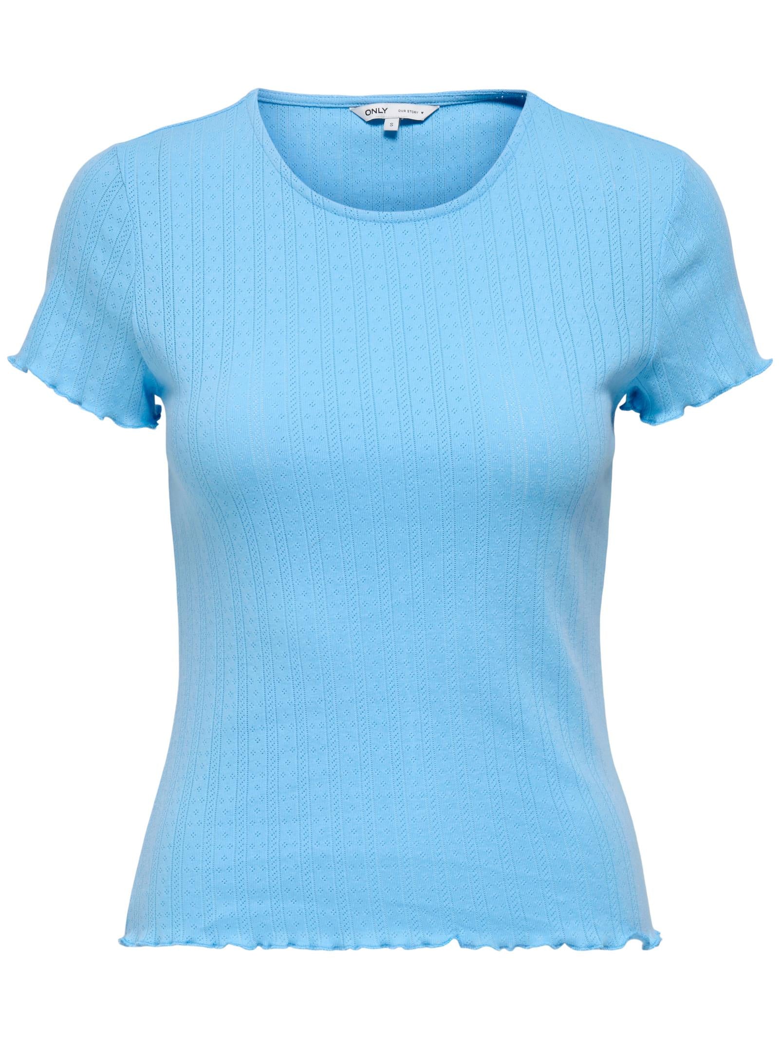 T-shirt Only Carlotta Celeste con volant 15256154 /Open Air ONLY 