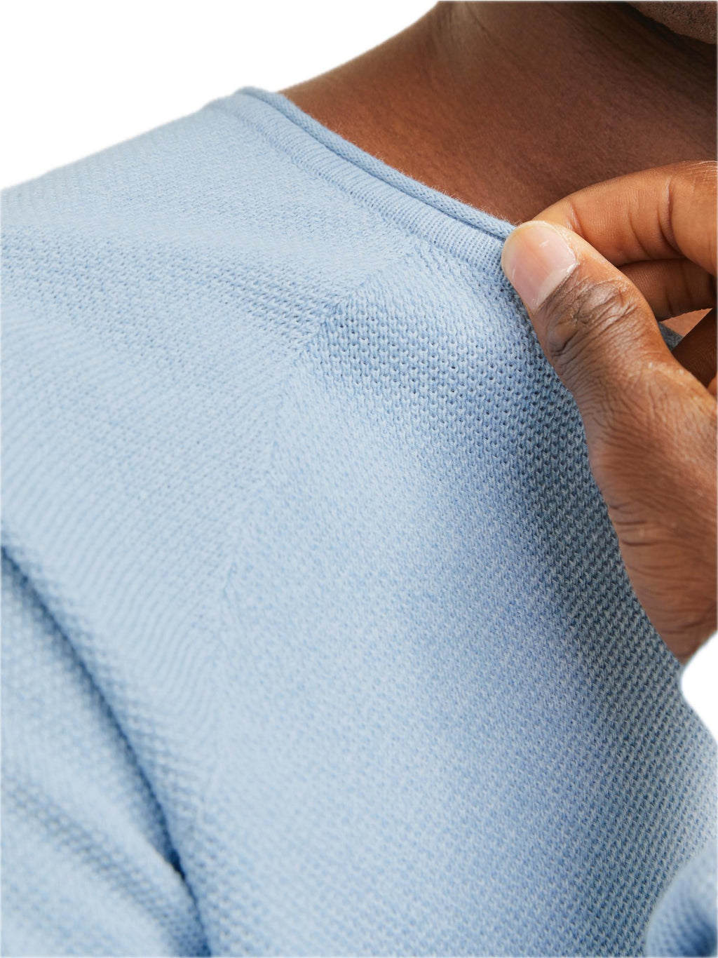 Maglia Jack & Jones Hill Celeste girocollo 12157321 /Cashmere Blue JACK & JONES 