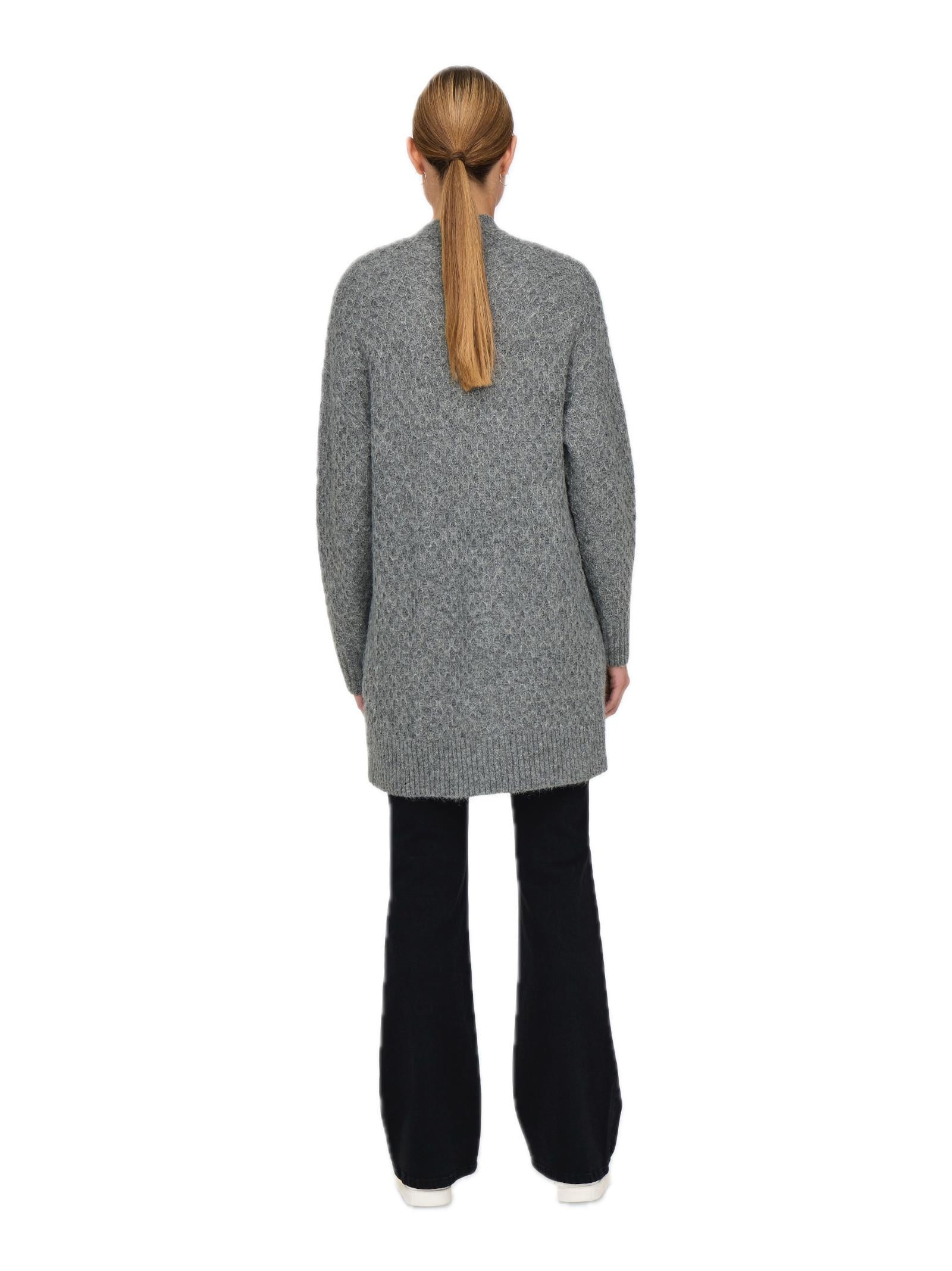 Cardigan Jacqueline De Yong Bigum Grigio lungo 15328358 /Medium Grey Melange JDY 