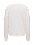 Maglia JDY  Liv Bianca scollo a V 15363546 /Cloud Dancer JDY 
