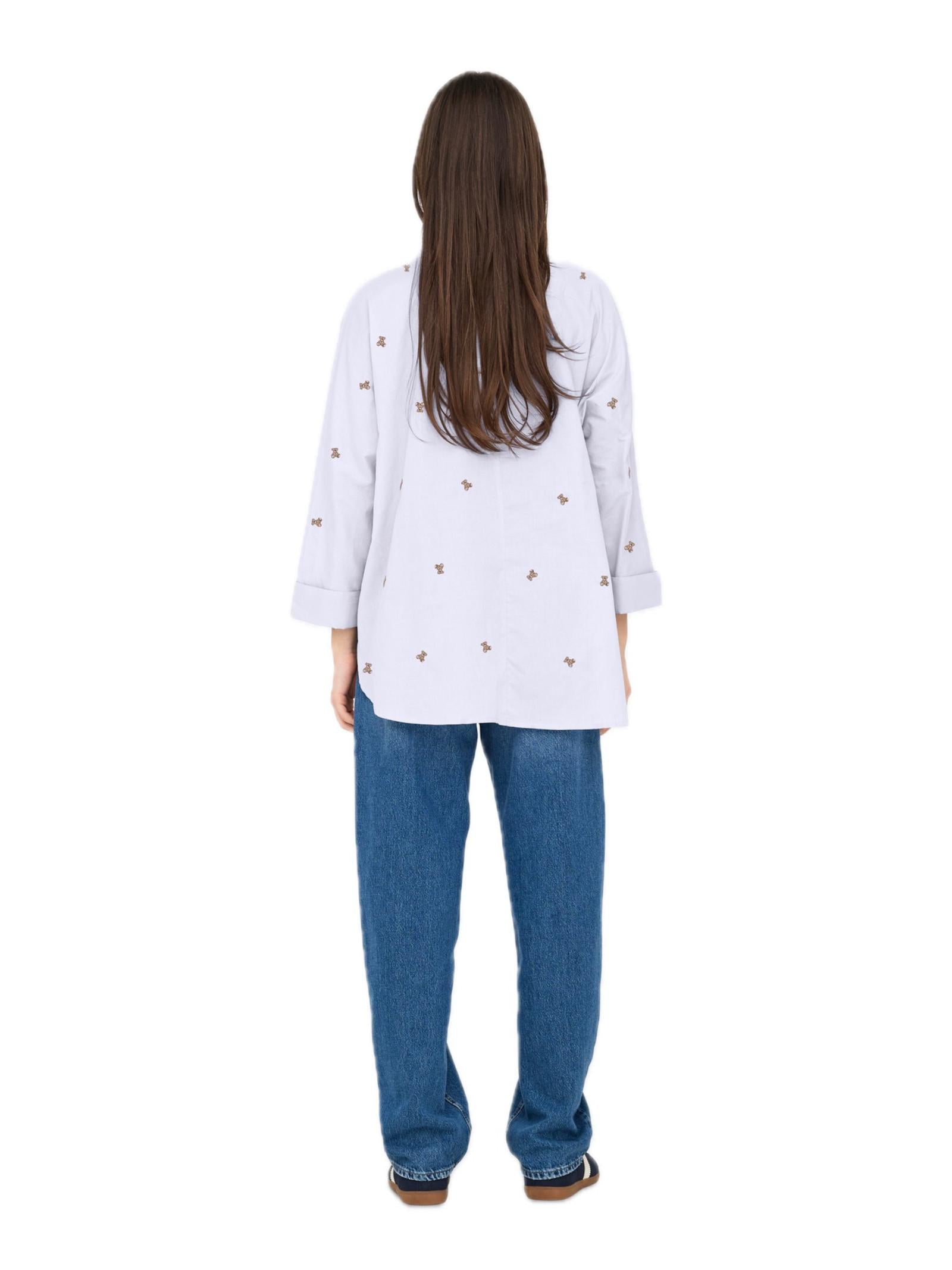 Camicia Only Bianco Lina polsini ampi 15283743 /Teddy Bright ONLY 