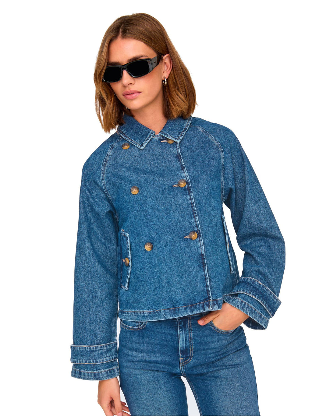 Giubbotto Only April Medium blue in jeans 15347089 /Medium Blue Denim ONLY 