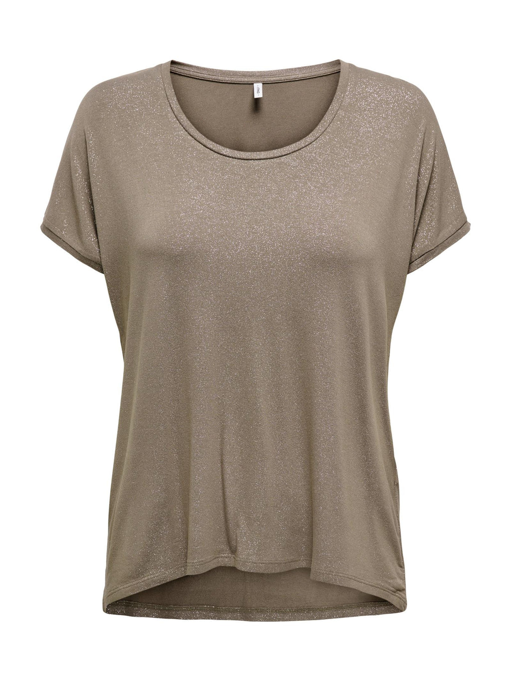 T-shirt Only Tortora Carrie con glitter 15315976 /Walnut ONLY 