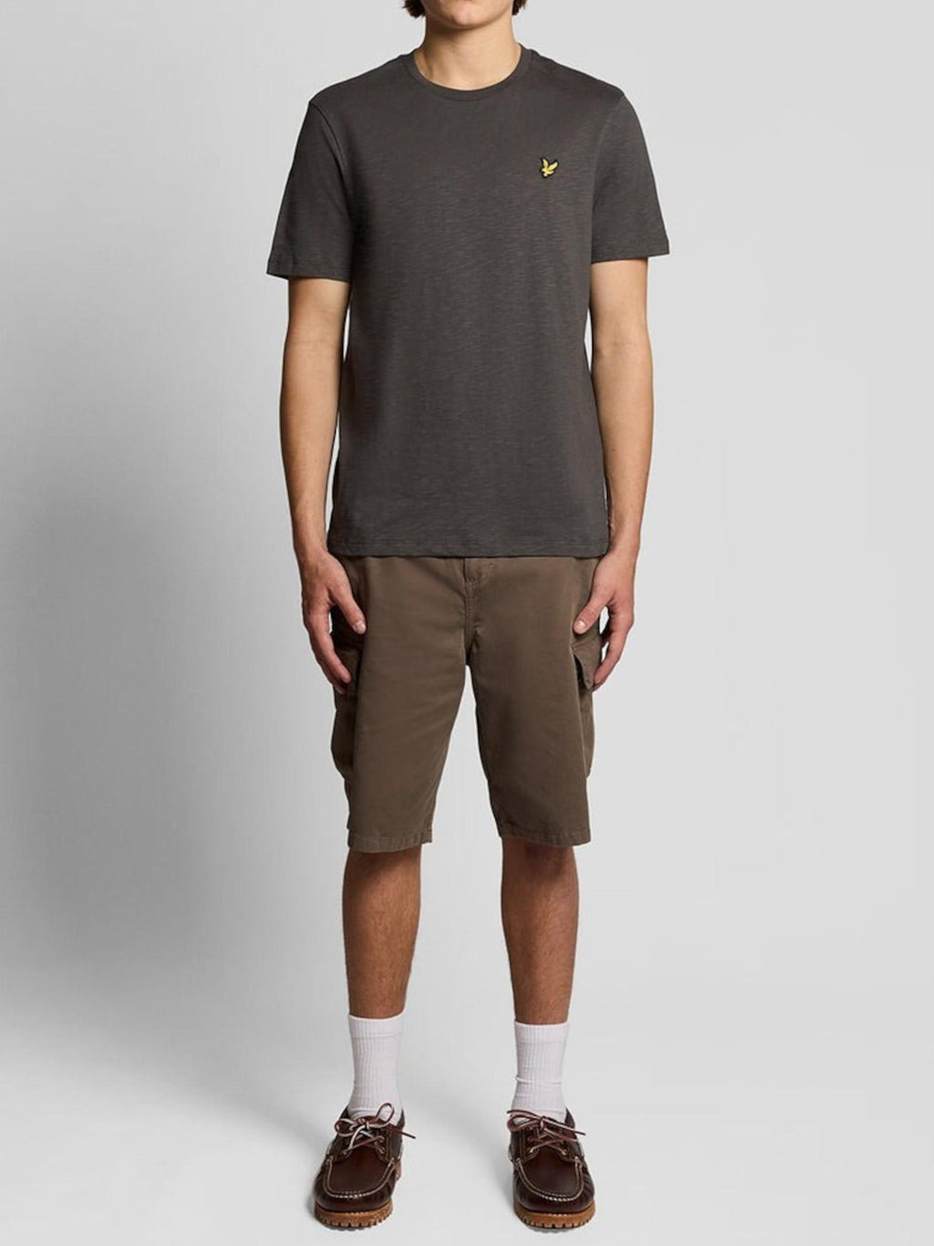 T-shirt Lyle & Scott Antracite Logo fiammata TS2401V GUN METAL LYLE & SCOTT 