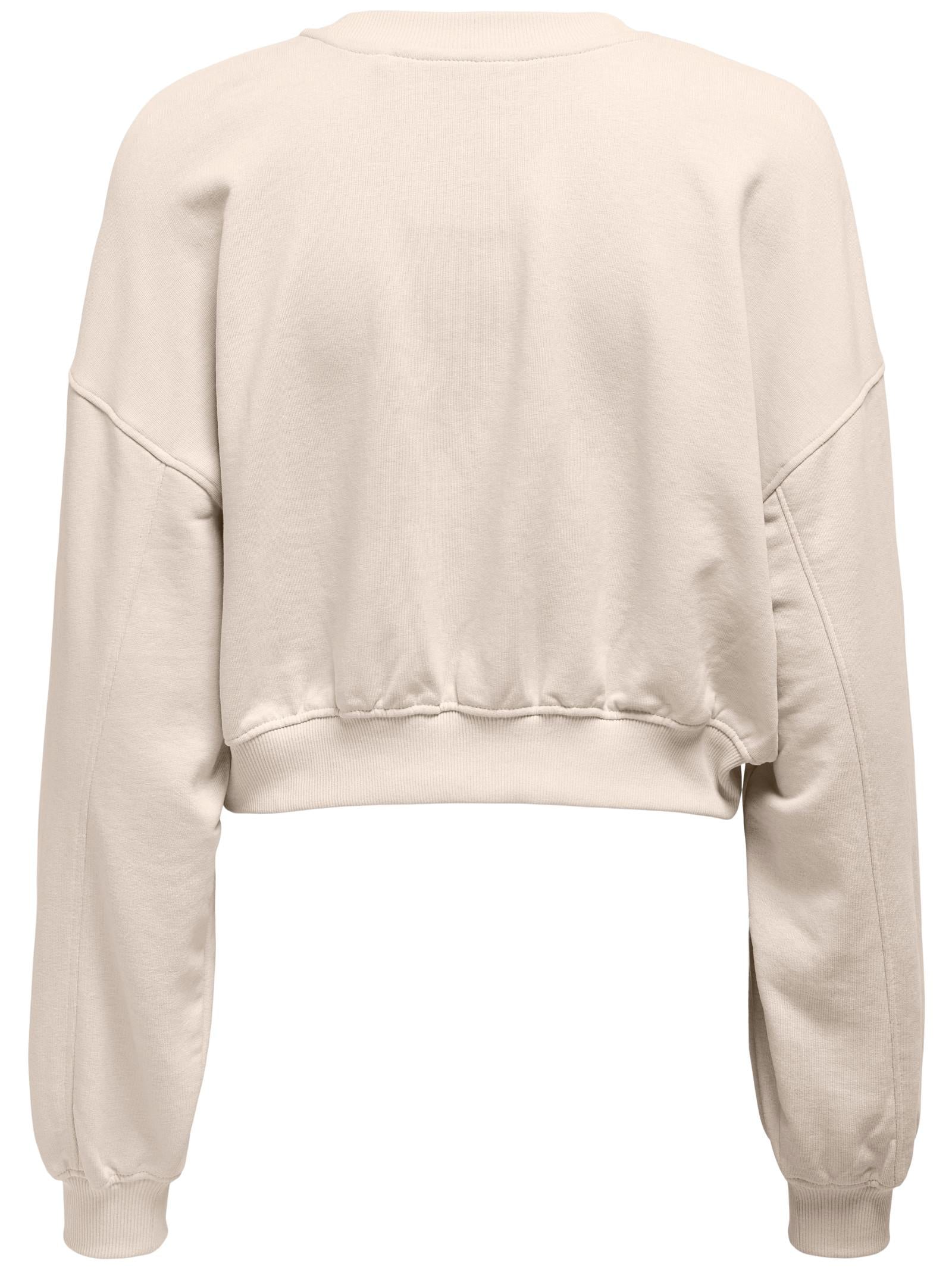Felpa Only Beige Bella corta 15341904 /Birch ONLY 