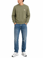 Felpa Calvin Klein badge Verde con logo LV04RG268G LDY CALVIN KLEIN 