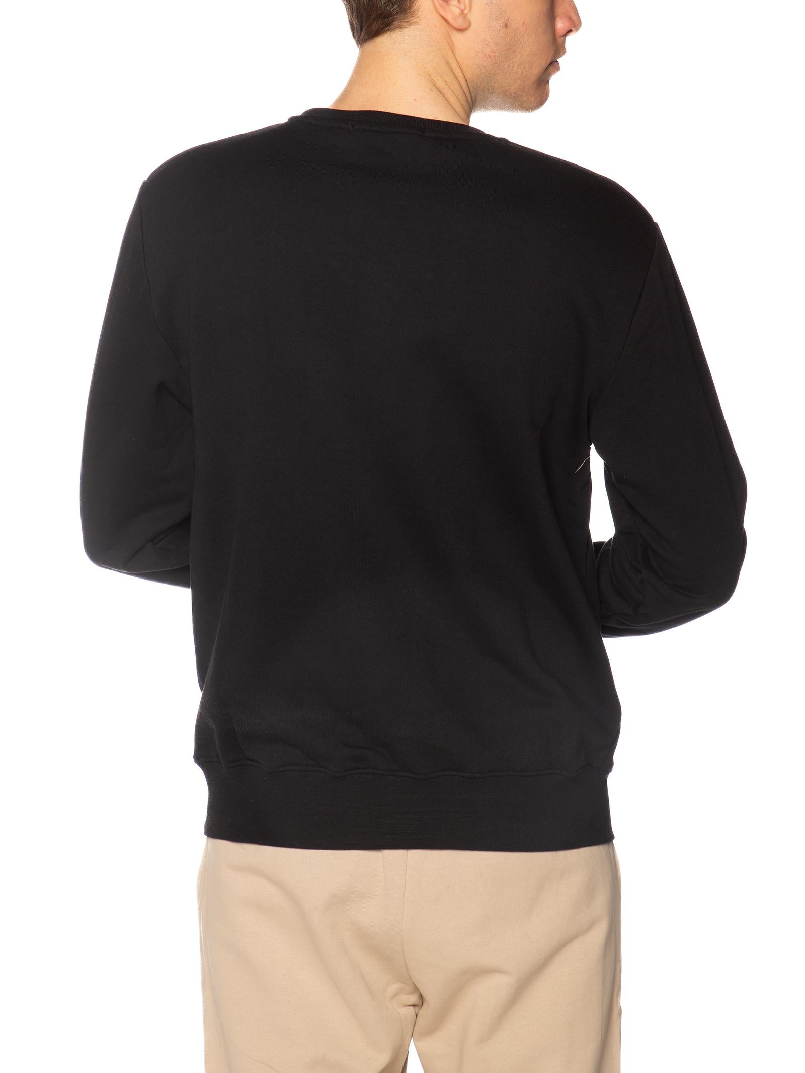 Felpa DS2 Nero stampa in rilievo SS26204 NERO DS2 