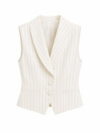 Gilet Imperia Panna gessato LC28LAF PANNA IMPERIAL 