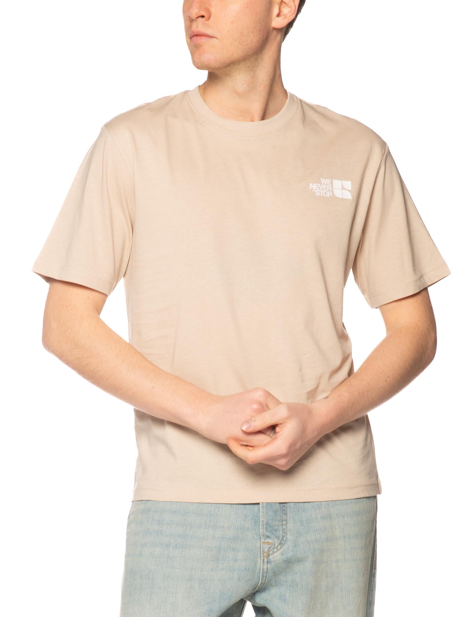 T-shirt Urban Ring Beige stampa retro UR1110032 BEIGE URBAN RING 