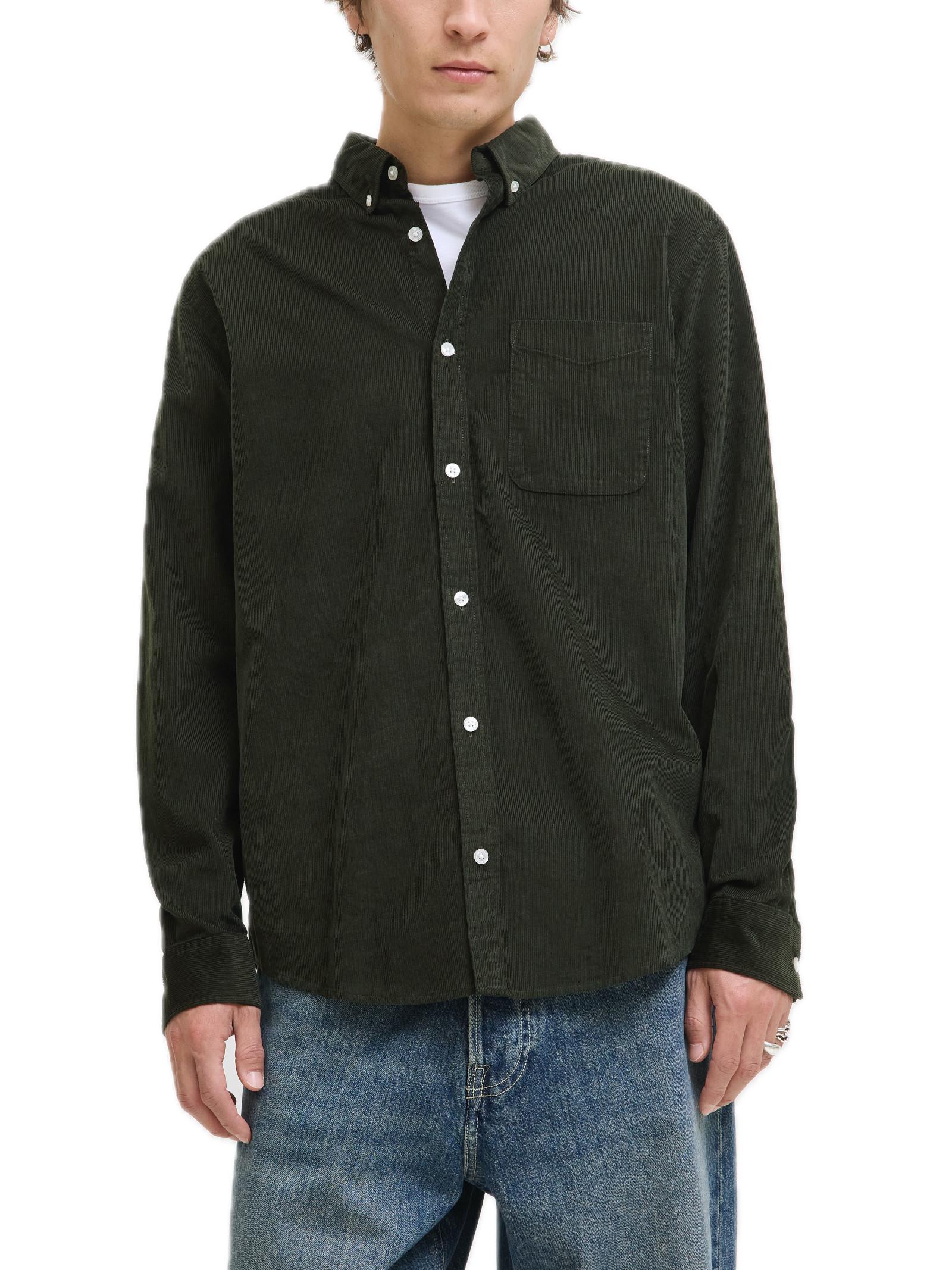 Camicia Jack & Jones Classic Verde a costine 12278967 /Rosin JACK & JONES 