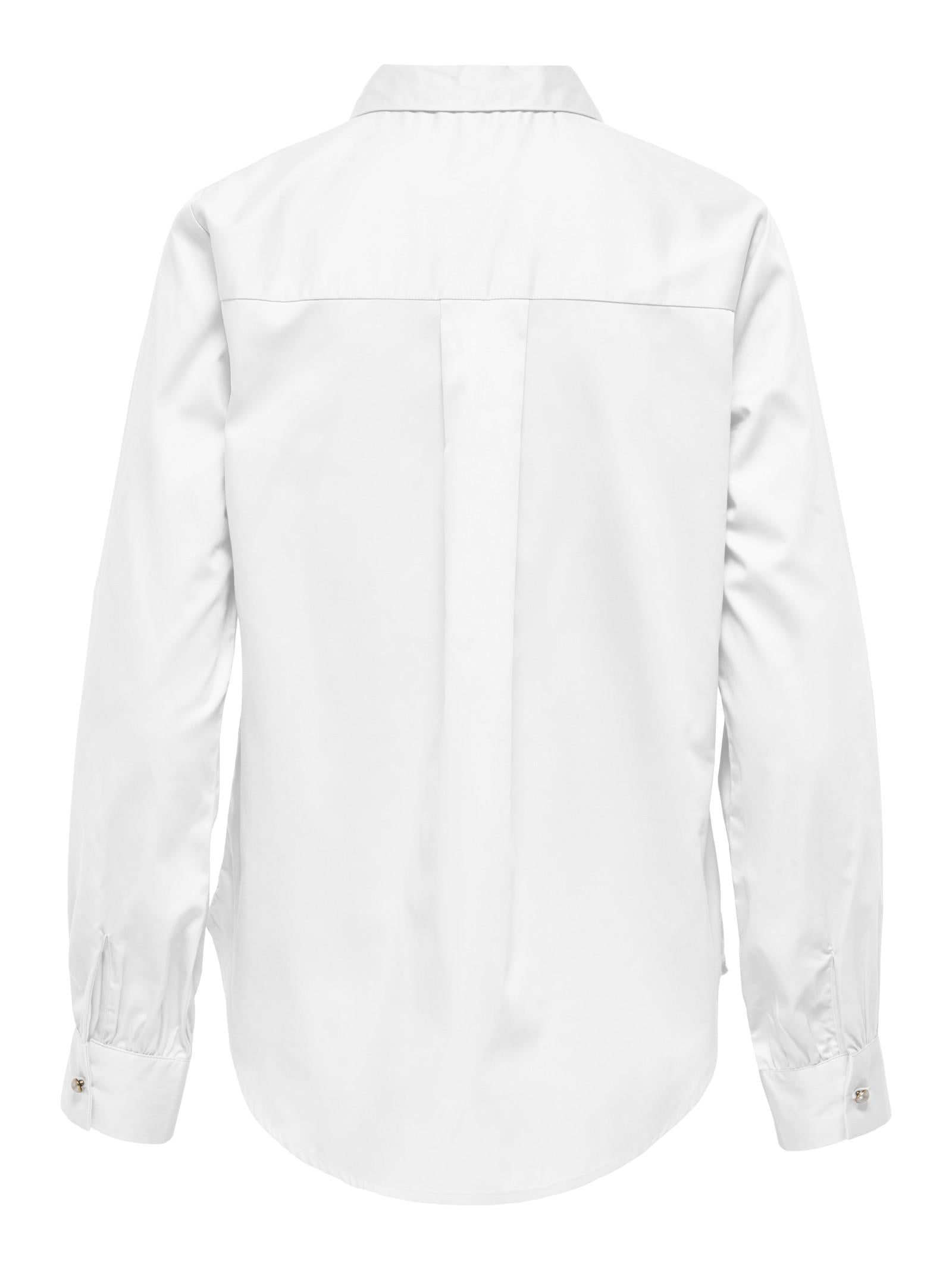 Camicia Jacqueline De Yong Willow Bianco con perle 15358208 /White JDY 