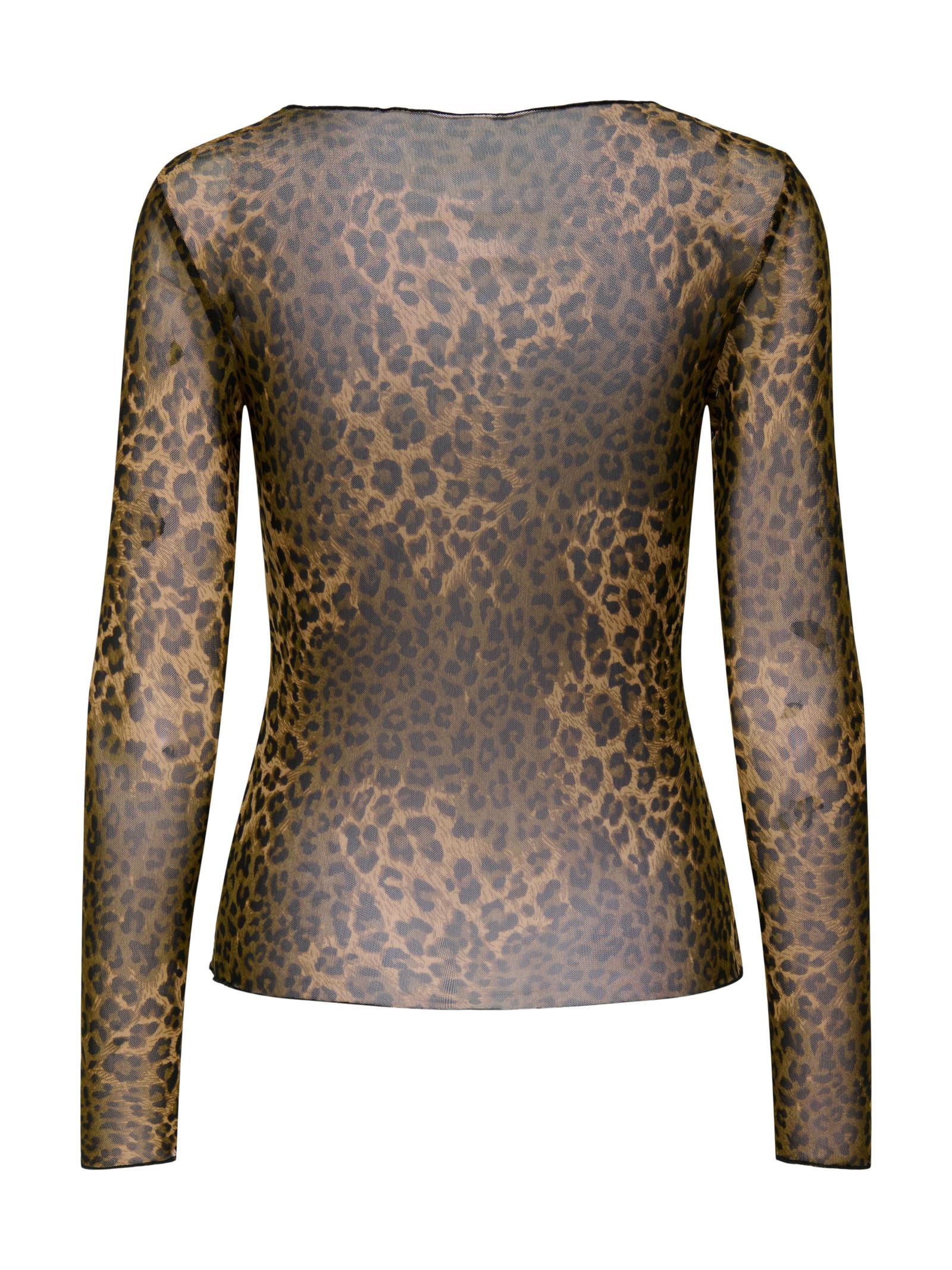 T-shirt Jacqueline De Yong Elsa Maculato con stampa 15356004 /Chocolate Brown JDY 