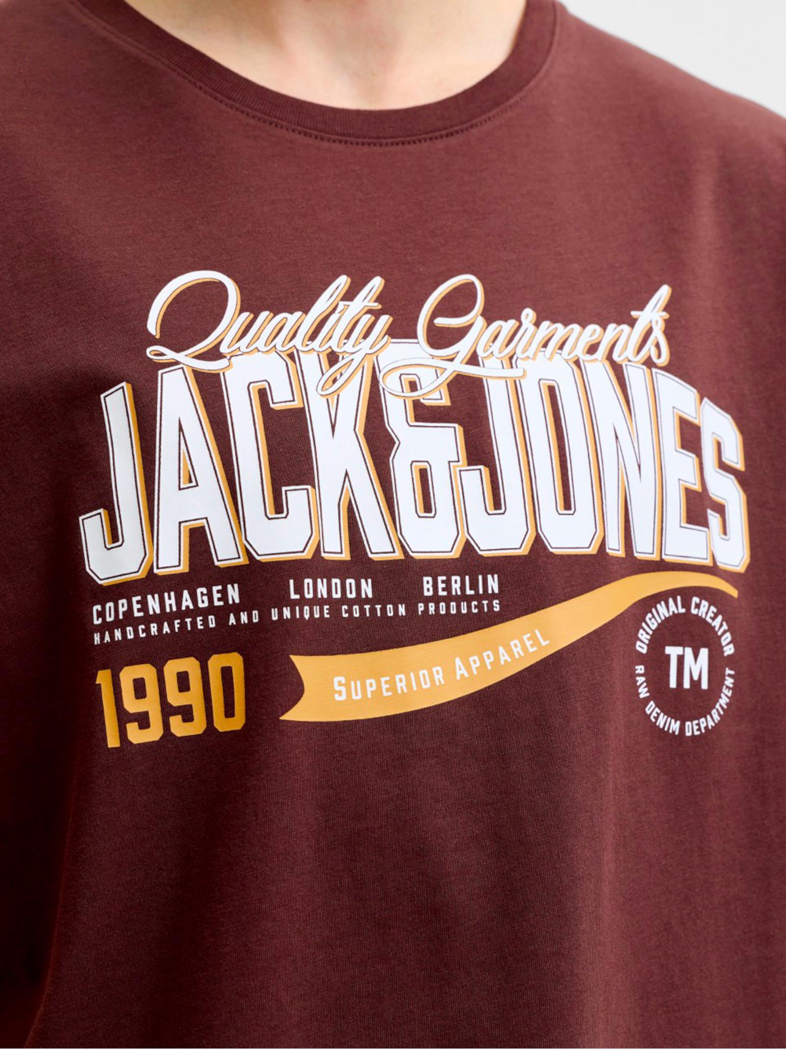 T-shirt Jack & Jones Marrone Logo 12299017 /Bitter Chocolate JACK & JONES 