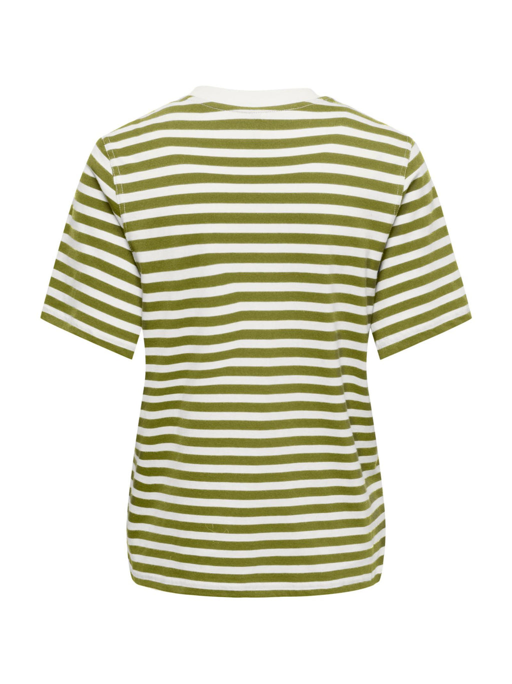 T-shirt Only Livina Verde bianco a maniche corte a righe 15359677 /Cardamom Seed ONLY 