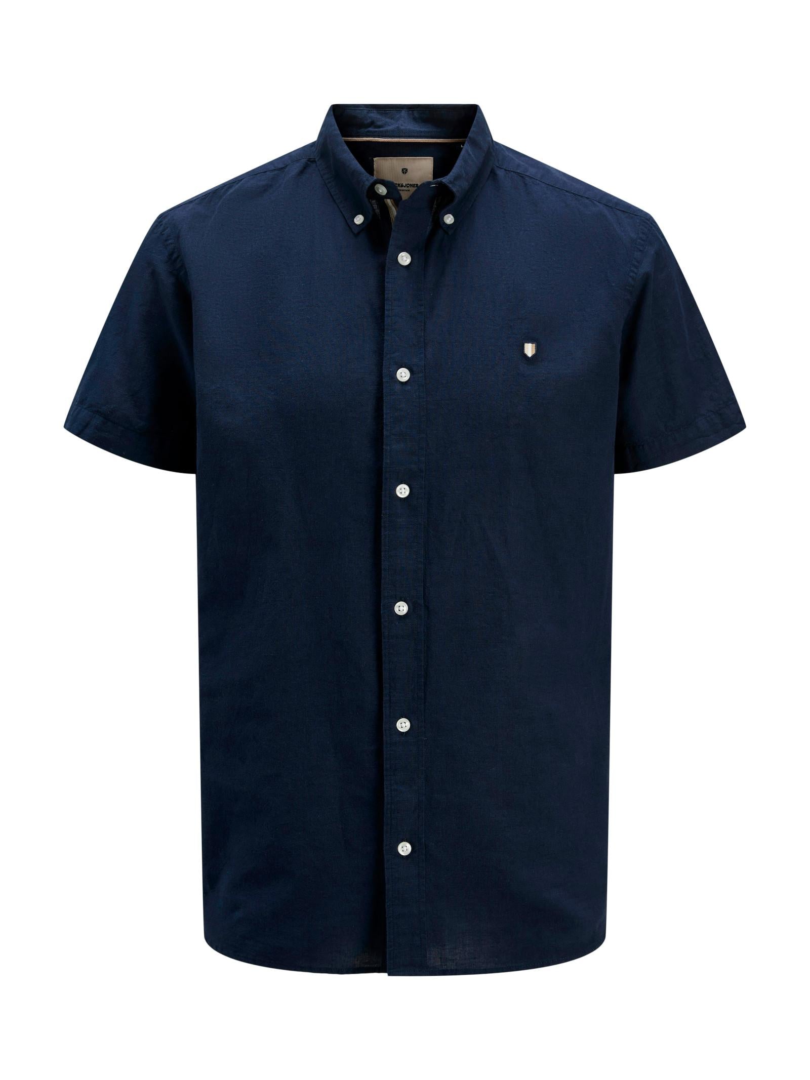 Camicia Jack & Jones Summer Blu manica corta 12276814 /MARITIME BLUE JACK & JONES 