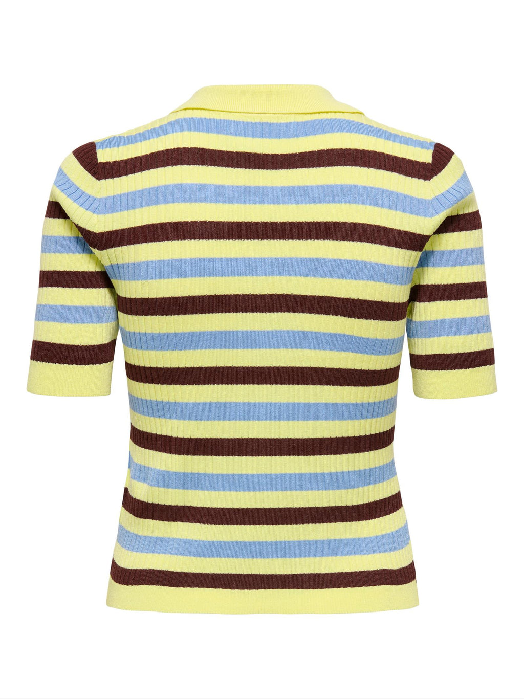 Polo Only Kaya Giallo a righe in maglia 15363776 /Yellow ONLY 