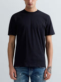 T-shirt Replay Blu Basic logo piccolo M3097 067 REPLAY 