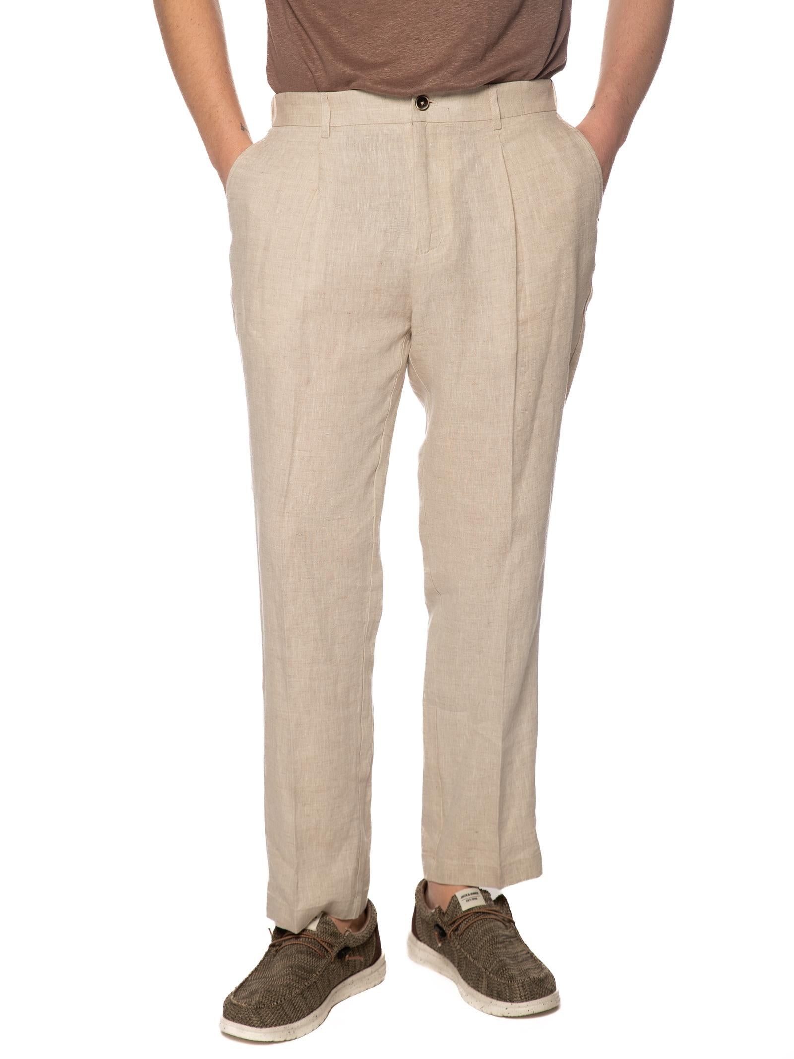 Pantalone Seinse Beige in lino con elastico PSE1502 BEIGE SEINSE 