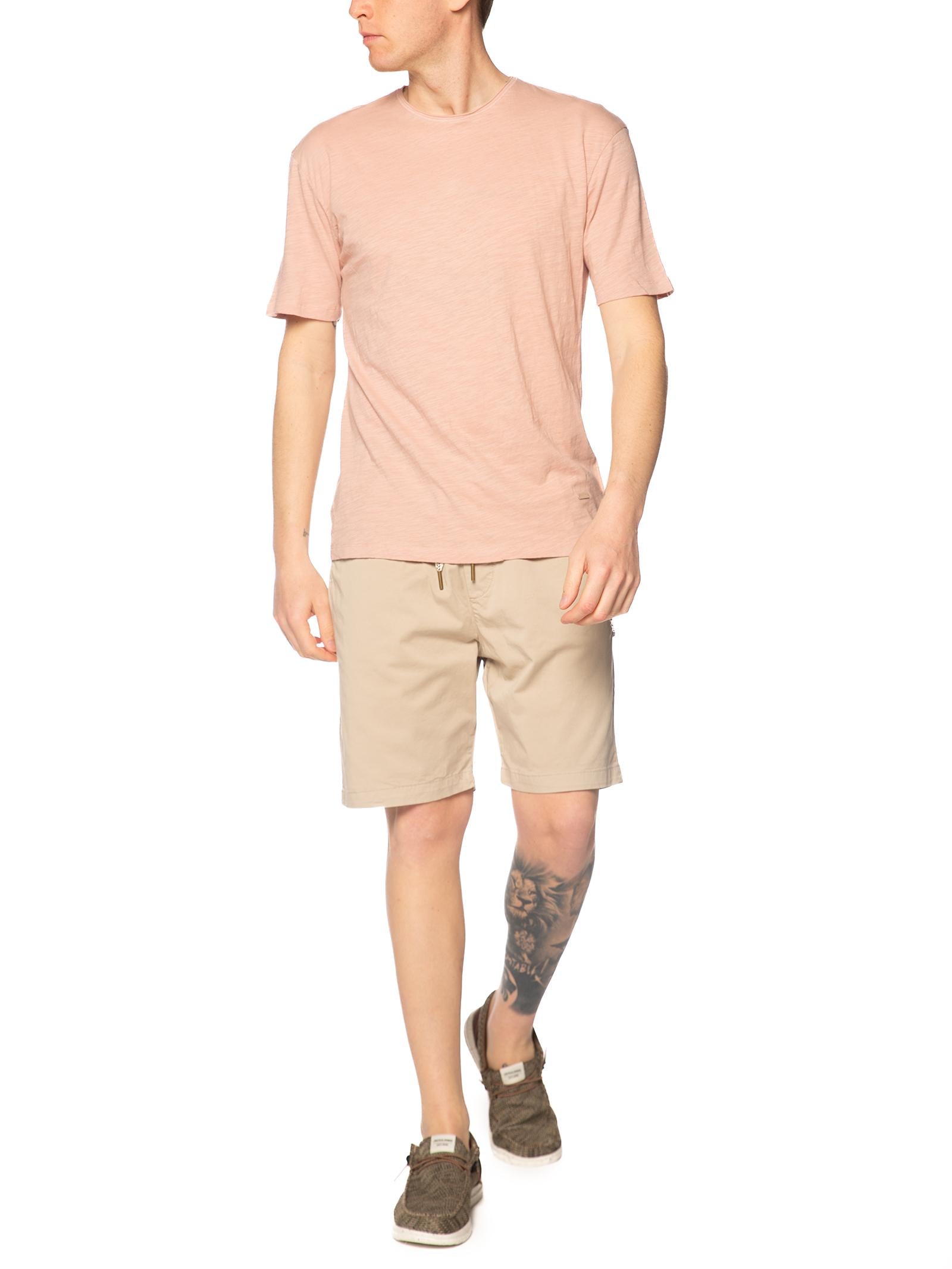 T-shirt Gianni Lupo Cipria taglio vivo GL1053F CIPRIA GIANNI LUPO 