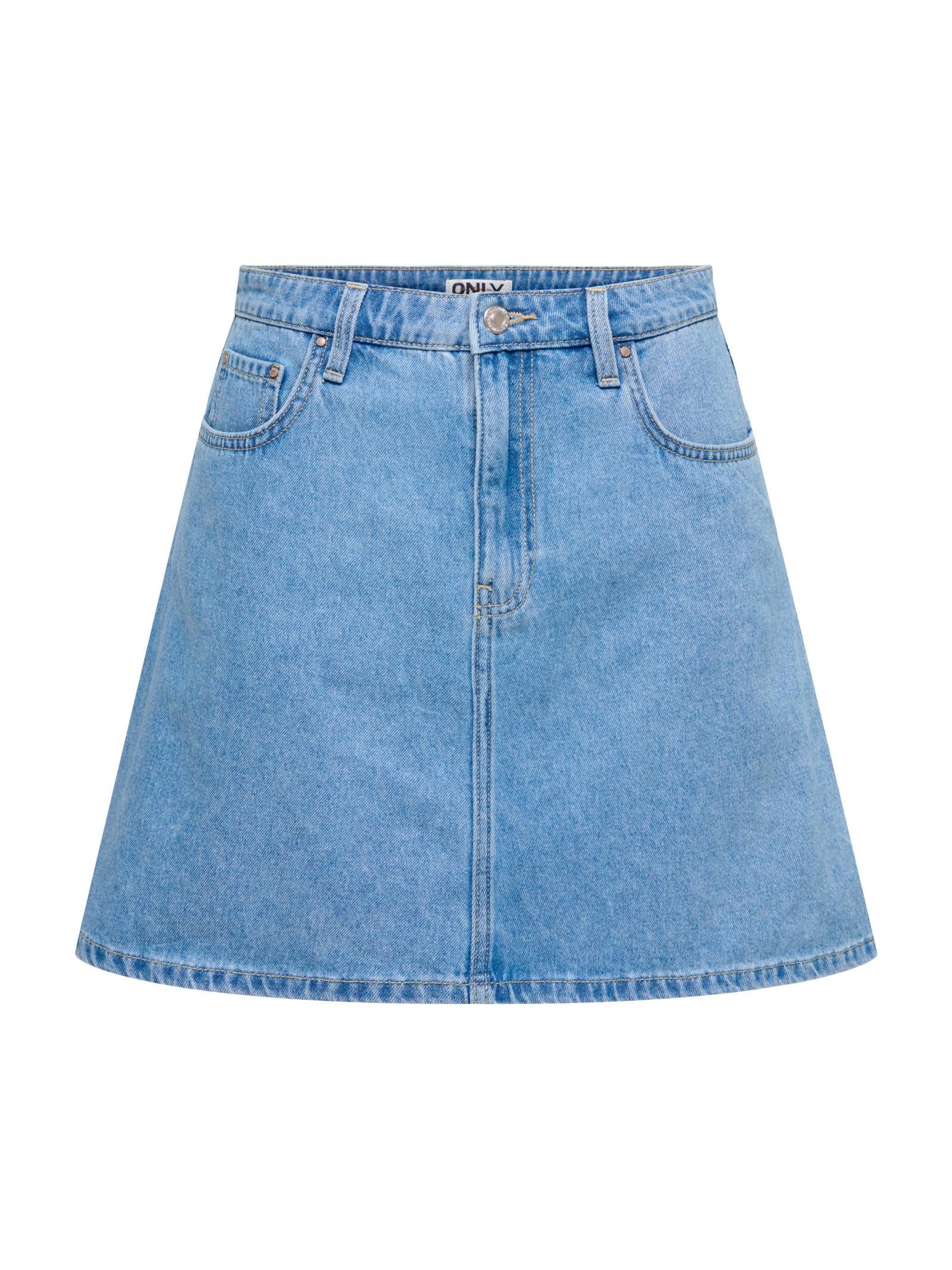 Gonna mini Only Light Blue in denim 15374900 /Light Blue Denim ONLY 