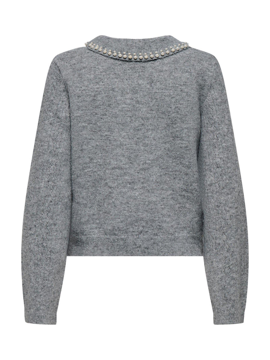 Maglia Jacqueline De Yong April Grigio con colletto 15351838 /Medium Grey Melange JDY 