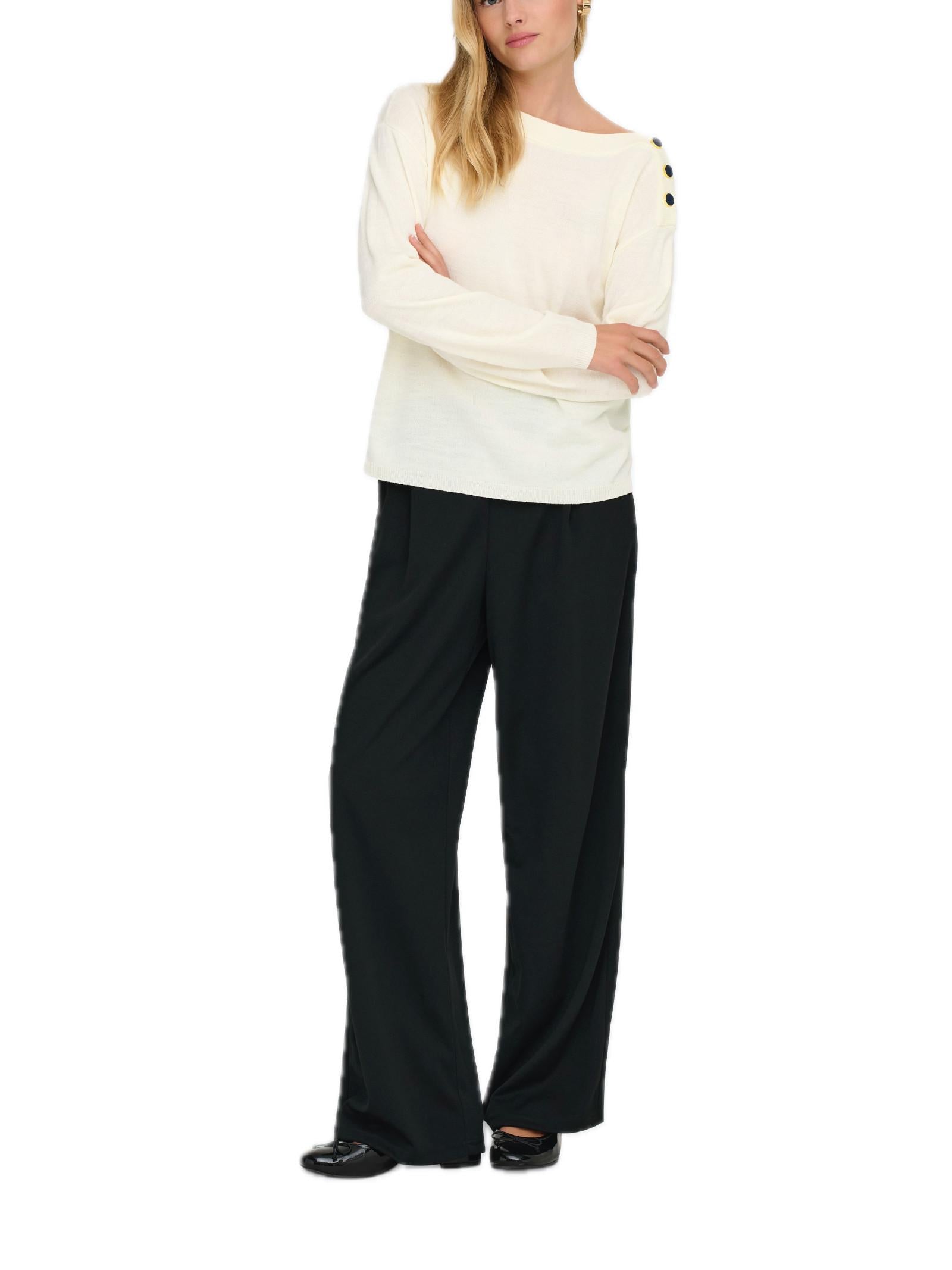 Maglia JDY Laura Panna con bottoni 15366136 /Eggnog JDY 