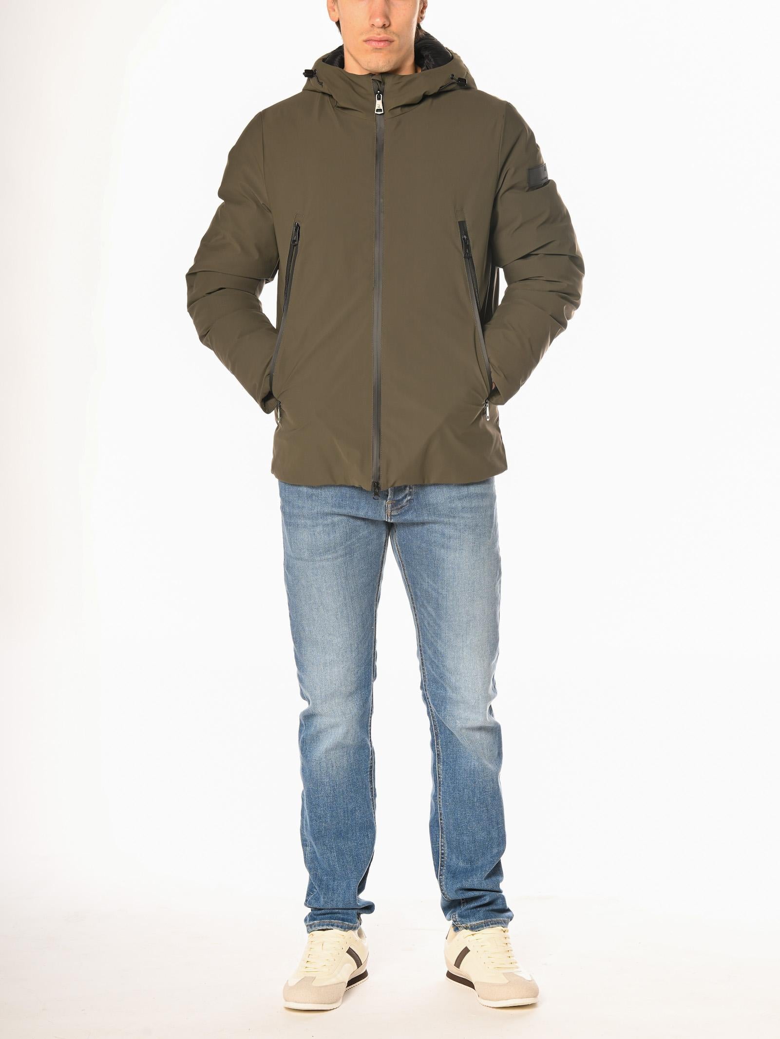 Giubbotto Gianni Lupo Verde con cappuccio GL5069BD MILITARY GIANNI LUPO 