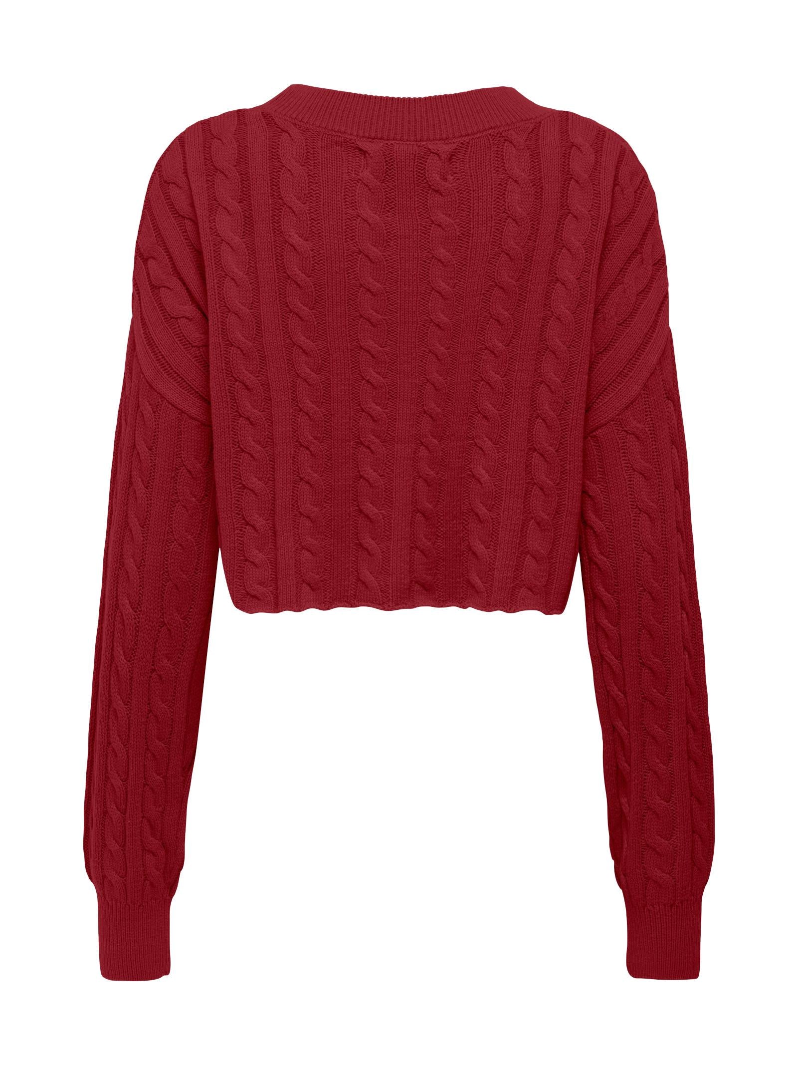 Maglia Only Birtie Bordeaux Cropped 15350742 /Cabernet ONLY 