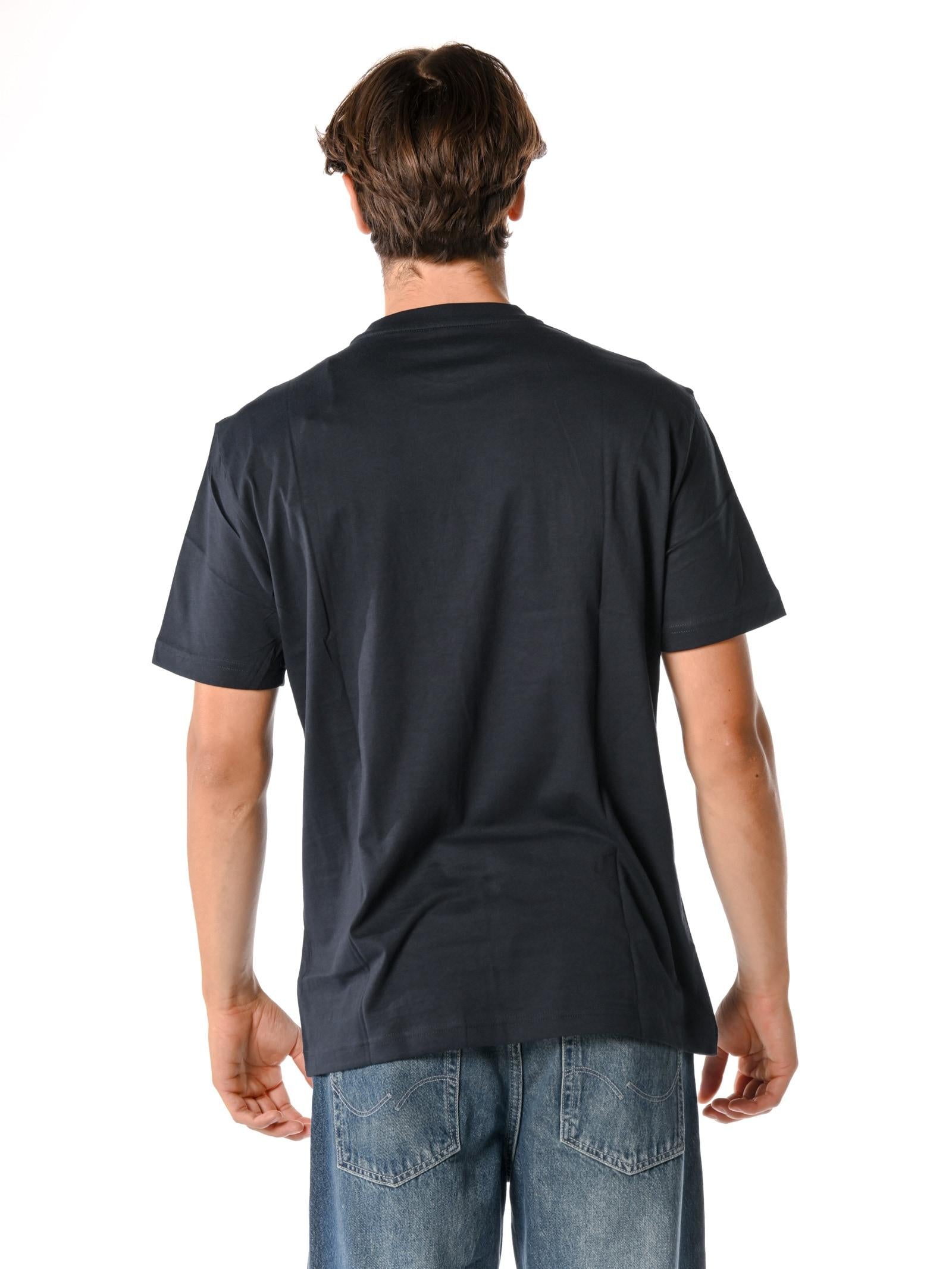 T-shirt Emporio Armani Blu logo grande 7M000898 MB332 EA7 